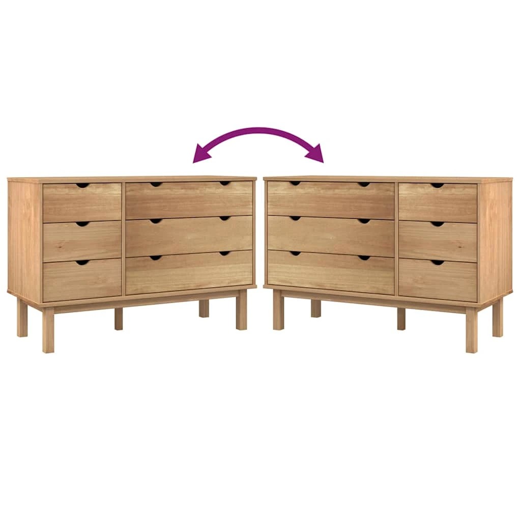 8 Vidaxl Drawer Chest - Brown, 8 of 10