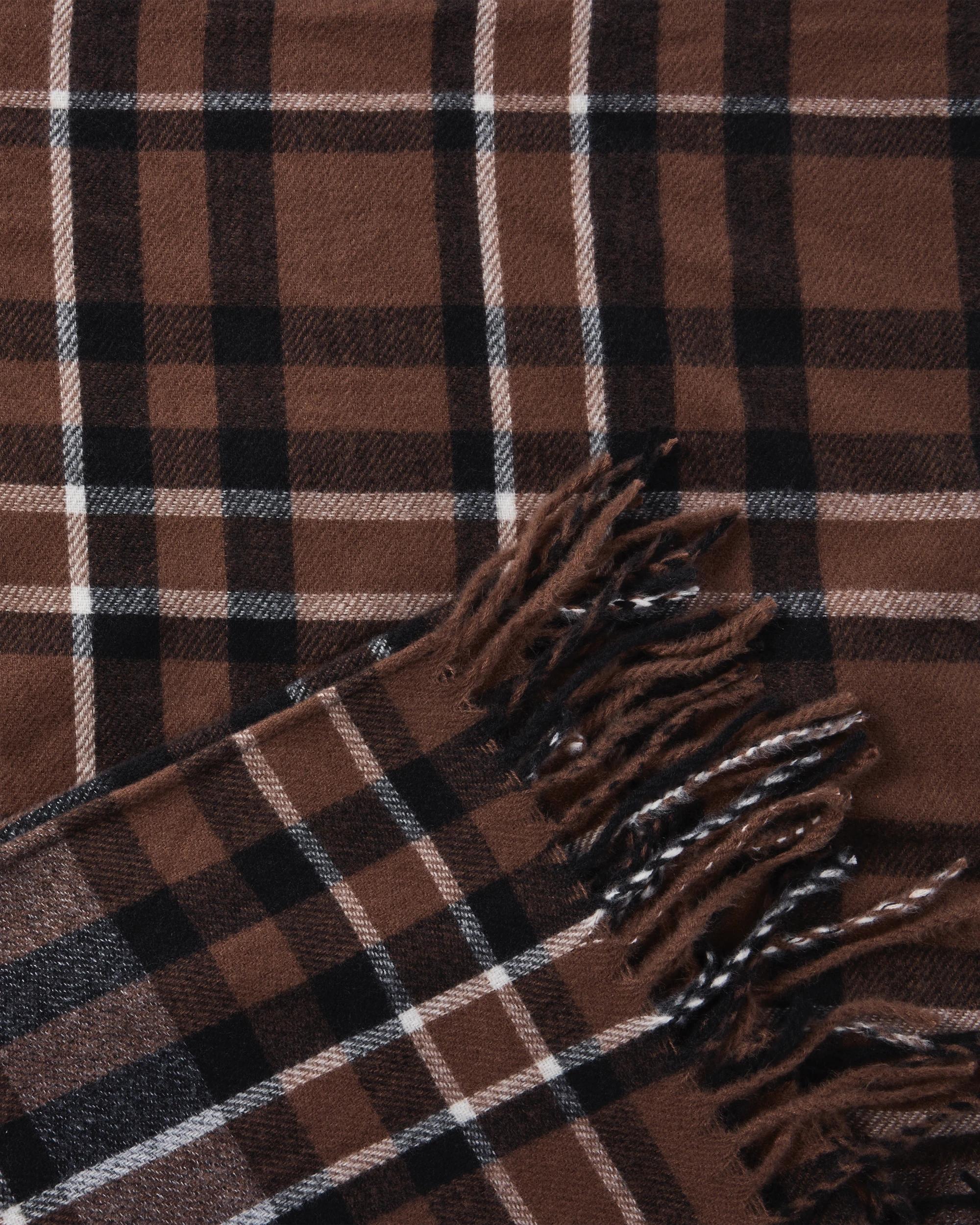 2 Wrap Scarf Choc Plaid, 2 of 4