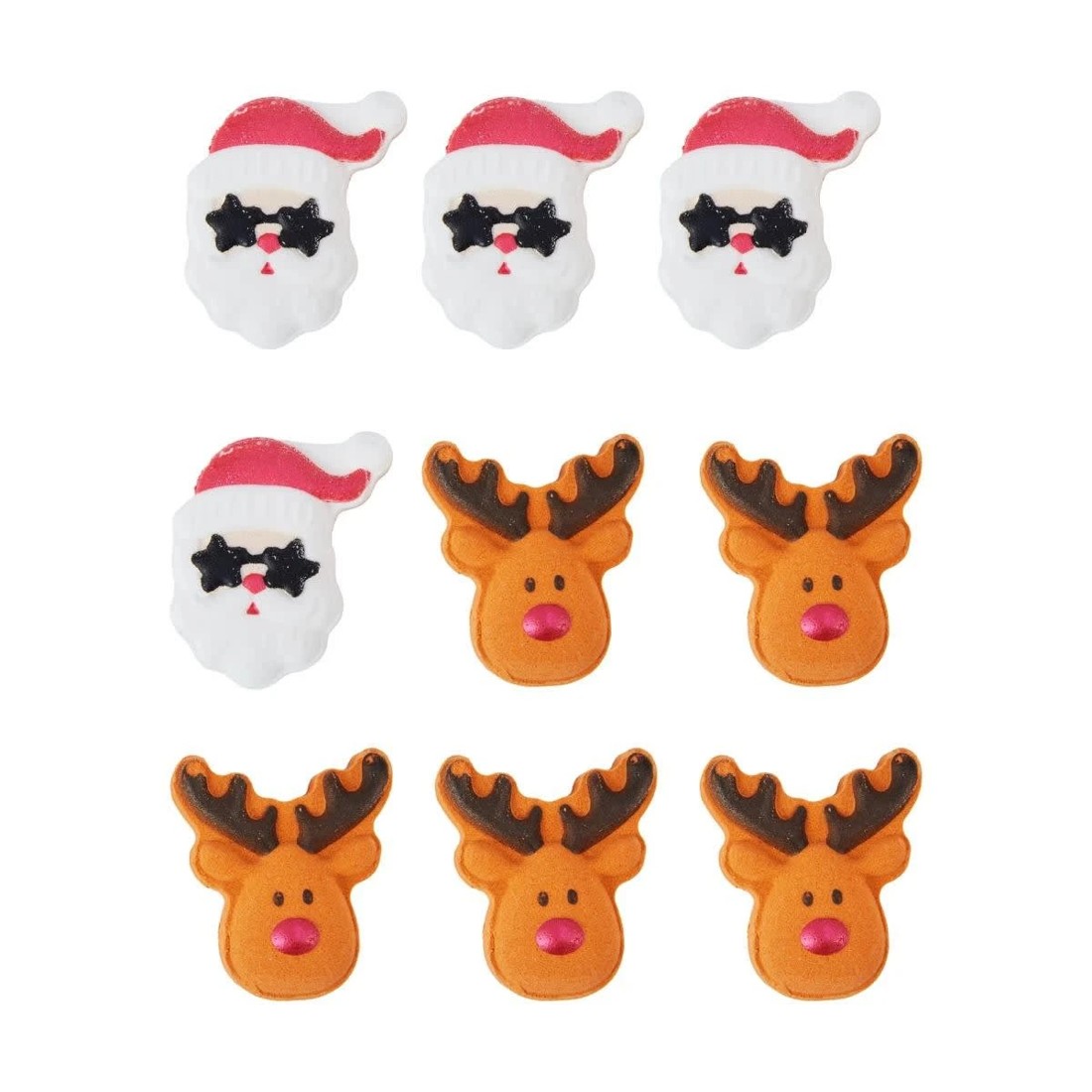 2 OXX Bodycare 9 Piece Bath Fizzers - Santa & Reindeer, 2 of 5