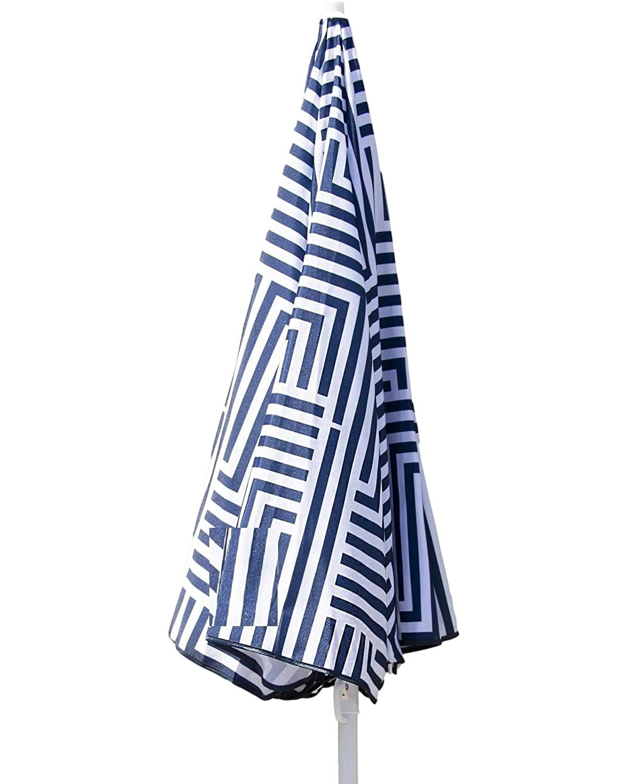 2 BR Outdoor Outdoor Garden Beach Umbrella with Tilt and Carry Bag, 2 of 8