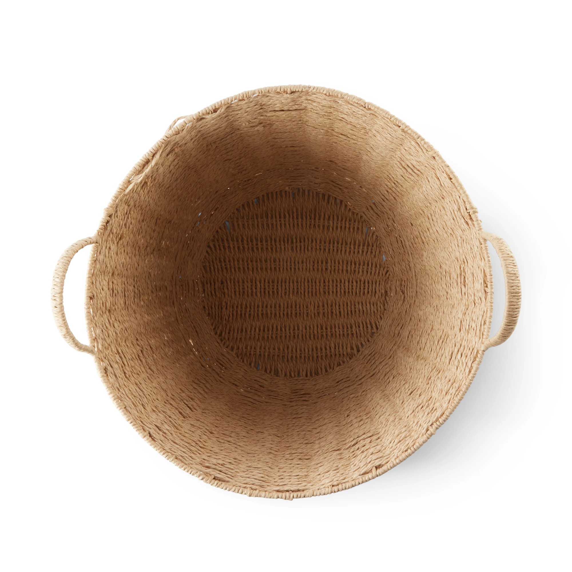8 Round Herringbone Paper Rope Basket - Natural, 8 of 9