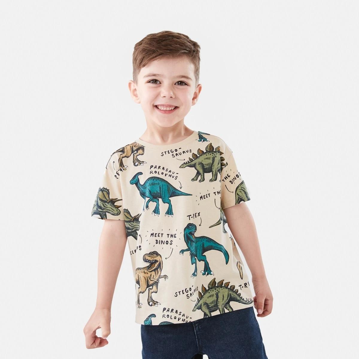 1 All Over Print T-shirt Ecr Dino, 1 of 8
