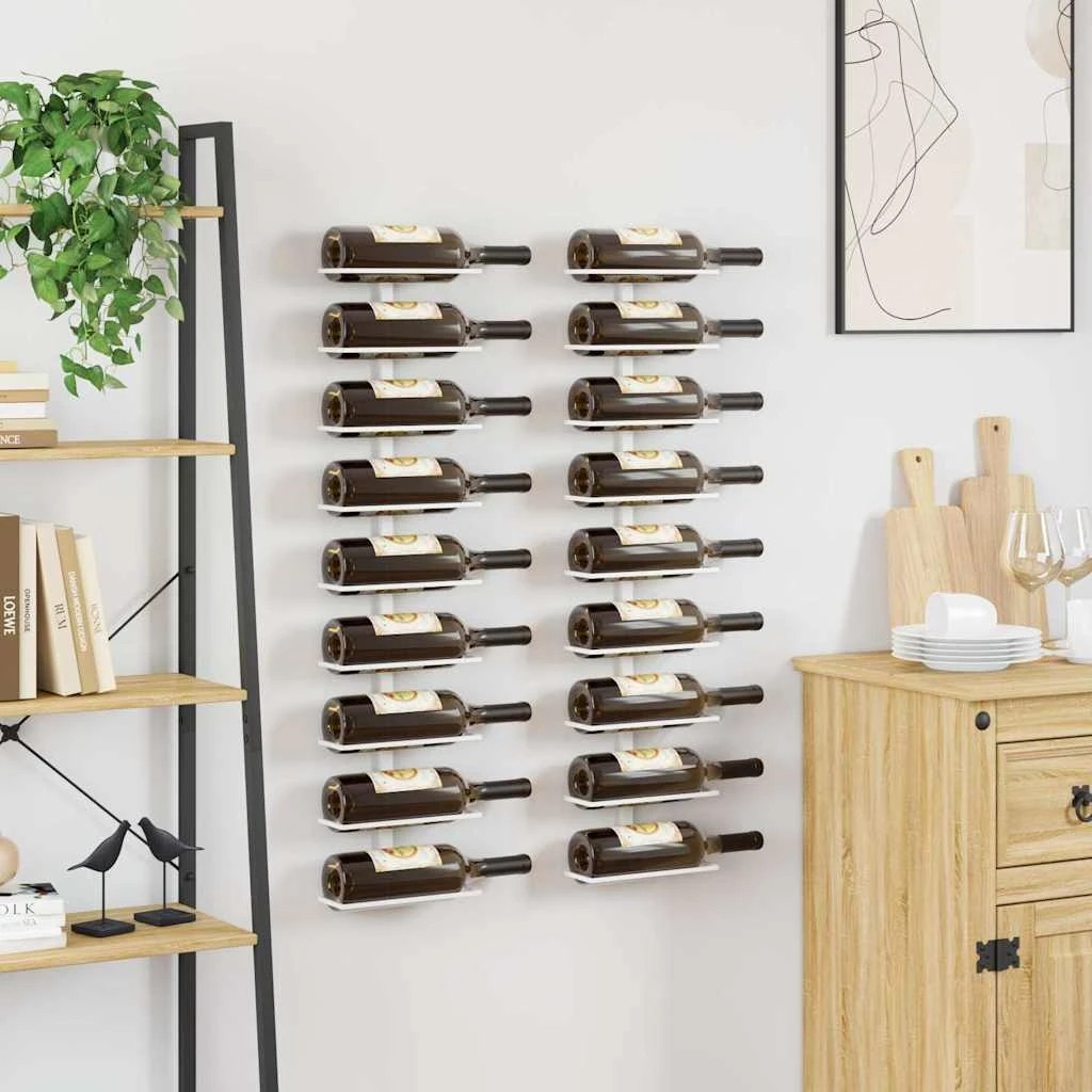 2 Vidaxl Wine Rack Wine Rack, Wine Racks - White, 2 of 9