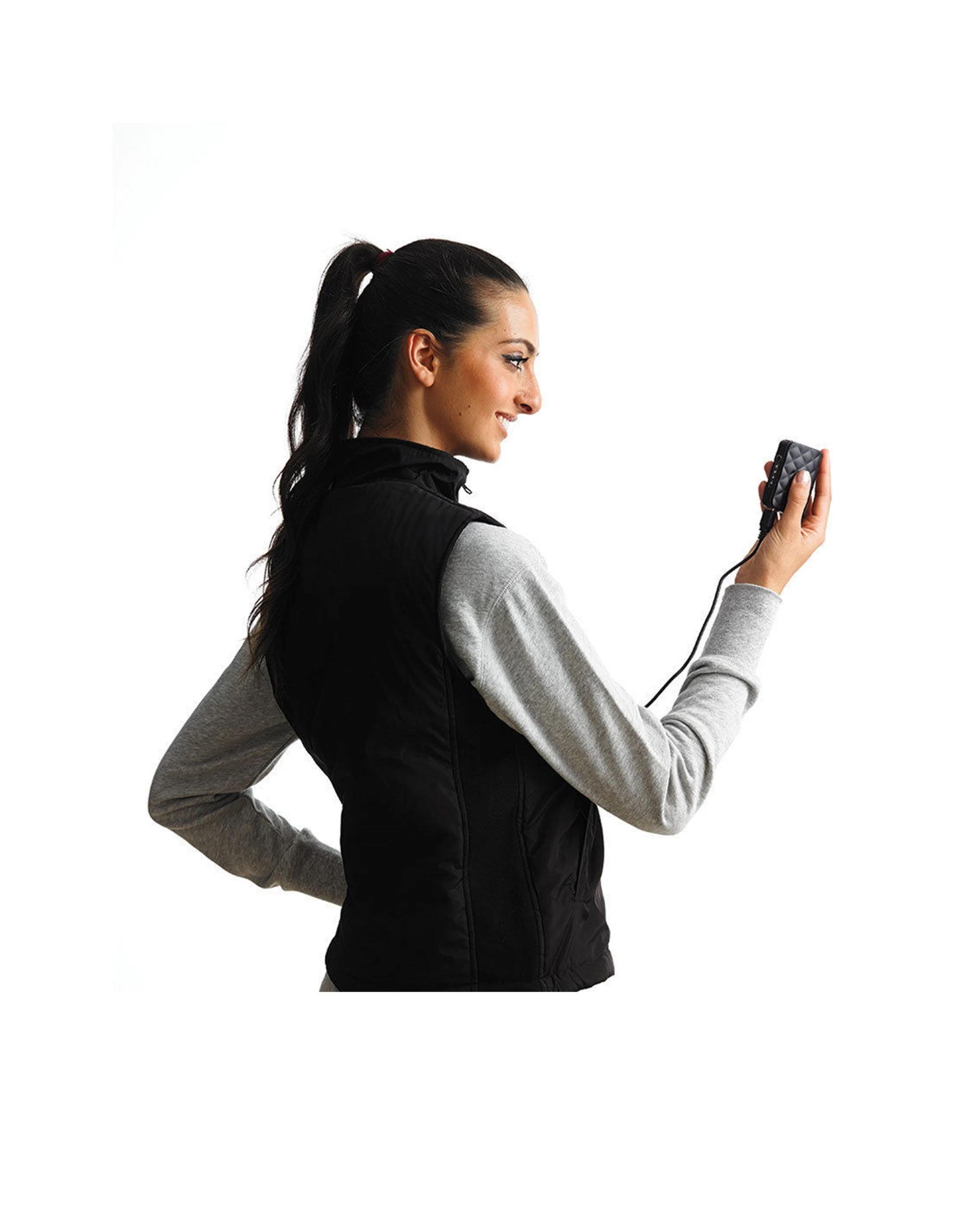 2 Heller Unisex Electric Heated Vest With 4 Heat Settings And Machine Washable BLACK, 2 of 3