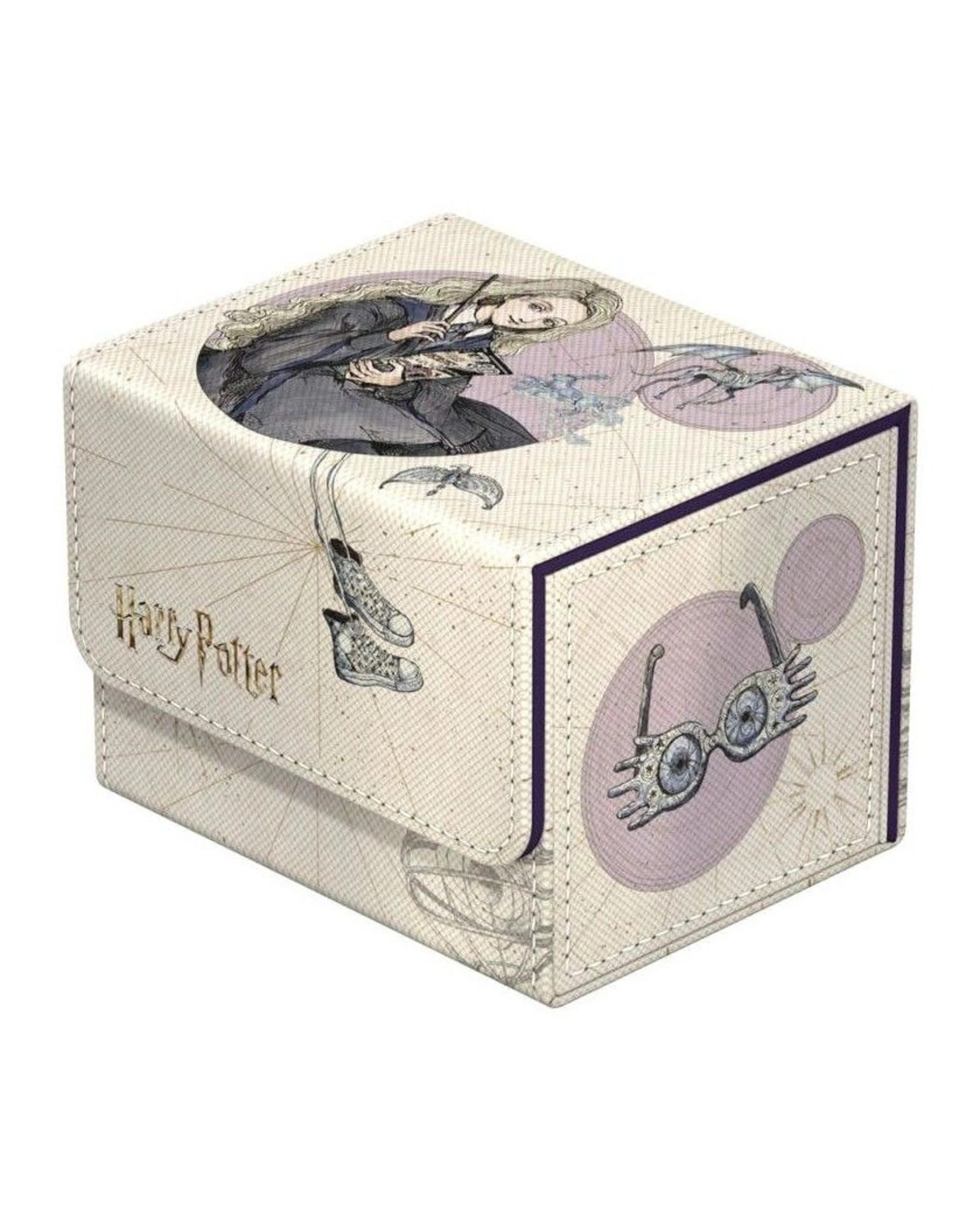 1 Ultimate Guard Sidewinder 100+ Xenoskin Harry Potter Luna Lovegood Deck Box - Purple, 1 of 6