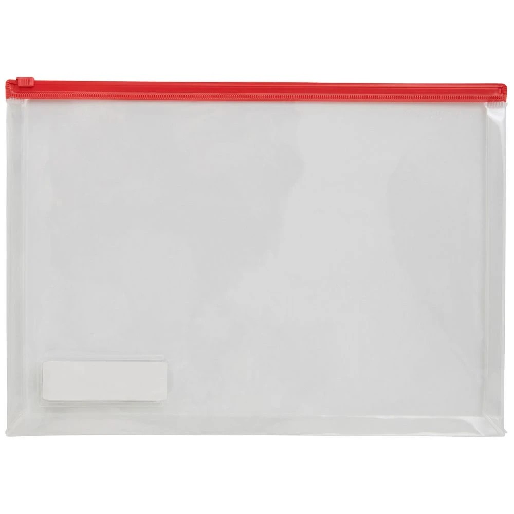 1 Lihit Lab Gusset Document Wallet A4 Red, 1 of 1