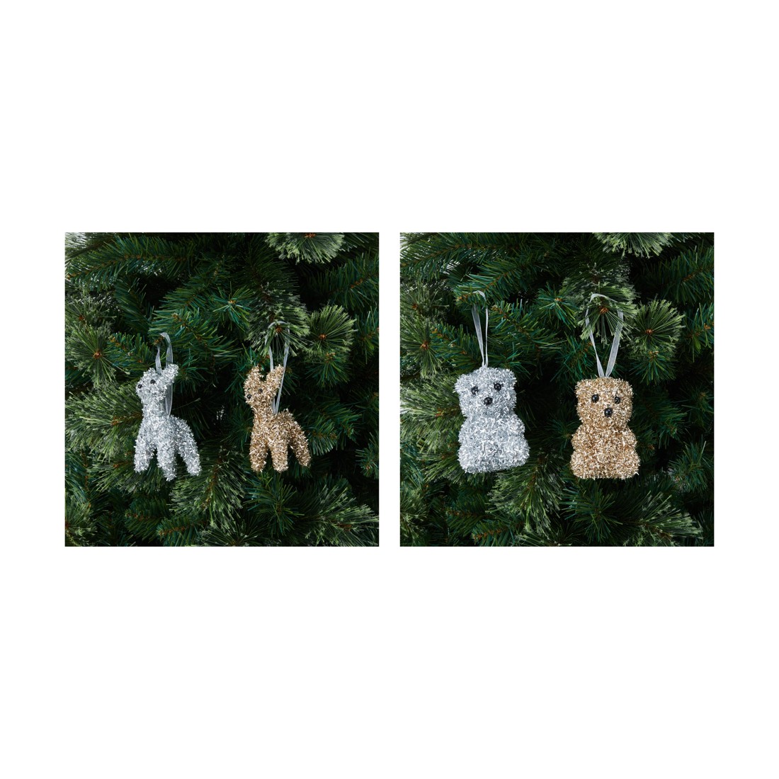 3 Tinsel Decoration - Assorted, 3 of 4