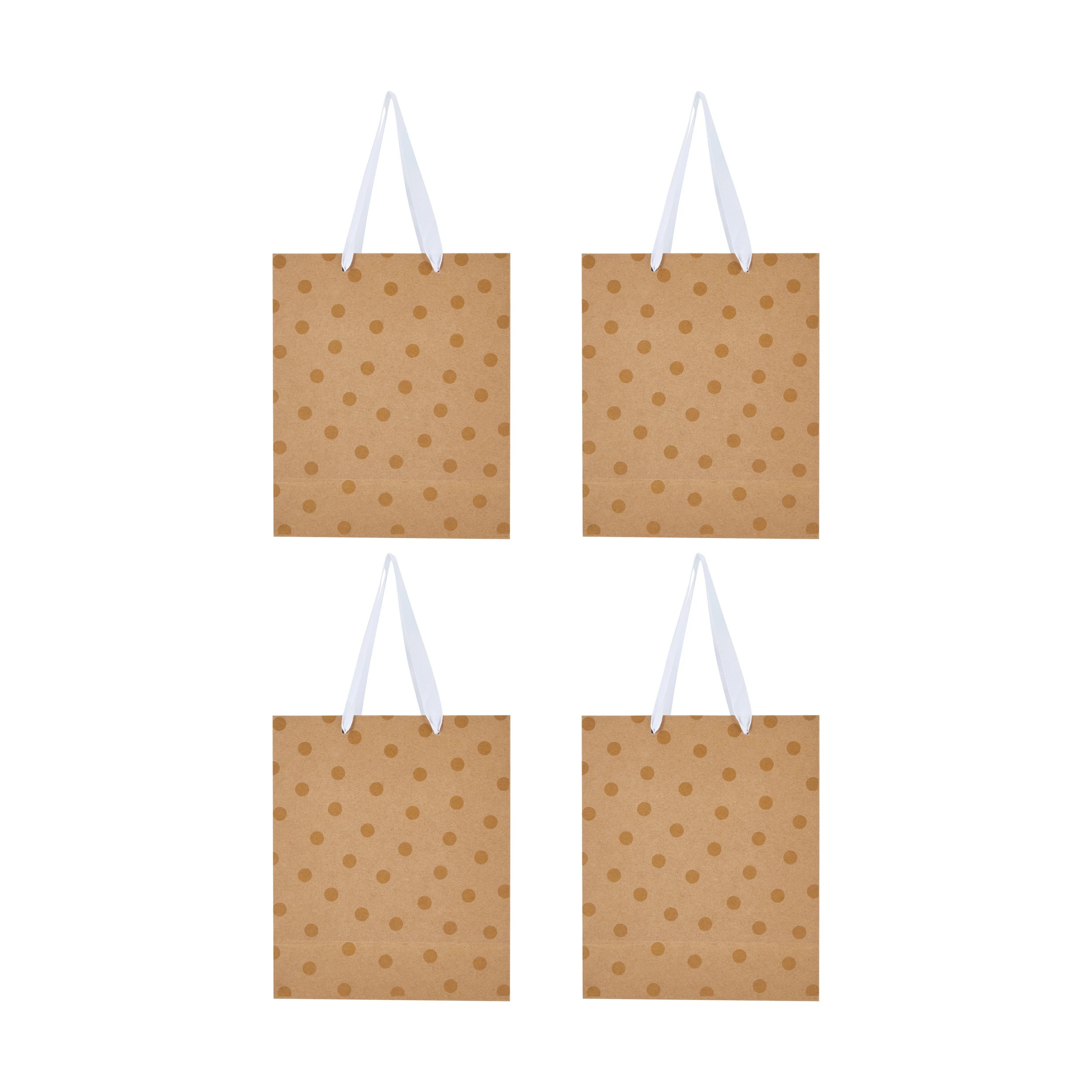 2 4 Pack Multi Kraft Foil Gift Bags - Medium, 2 of 4