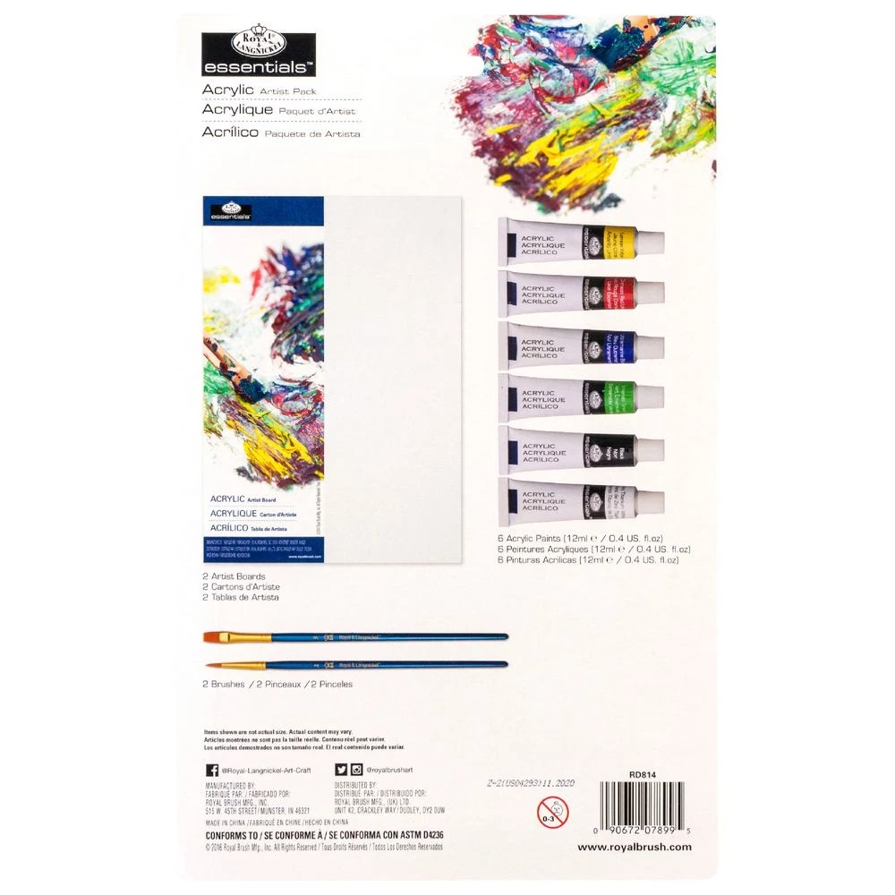 2 Royal & Langnickel Essentials Acrylic Paint Set 10 Piece, 2 of 5