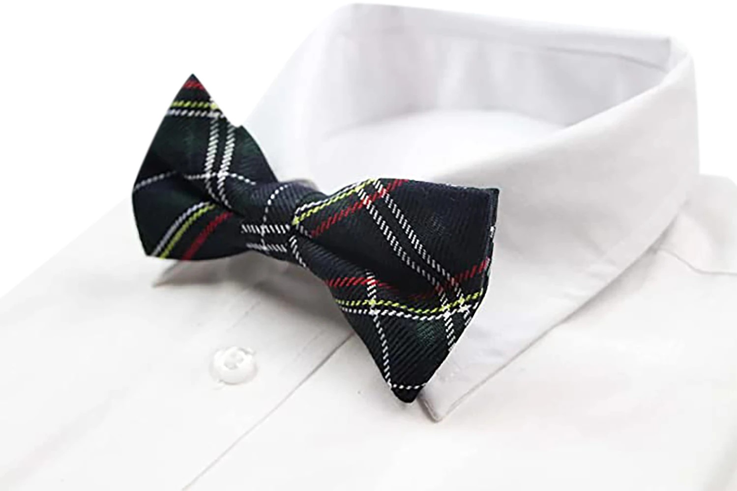 5 Zasel Mens Navy Tarten Plaid Patterned Bow Tie - Multi, 5 of 5