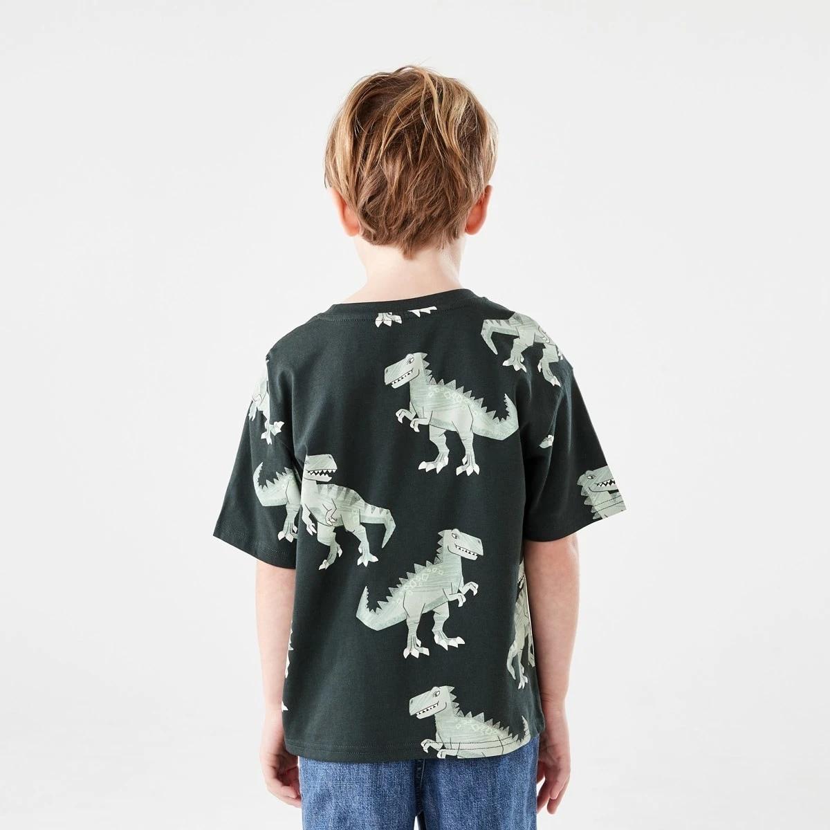 2 All Over Print T-shirt DINO DUDES WOODLAND GREY, 2 of 6