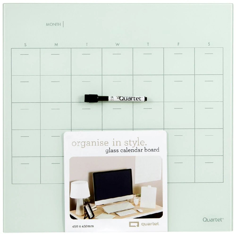 1 Quartet Glass Planner Board Frost, 1 of 2