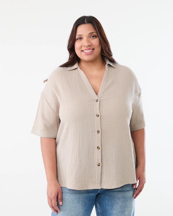 Curve Short Sleeve Double Cloth Shirt