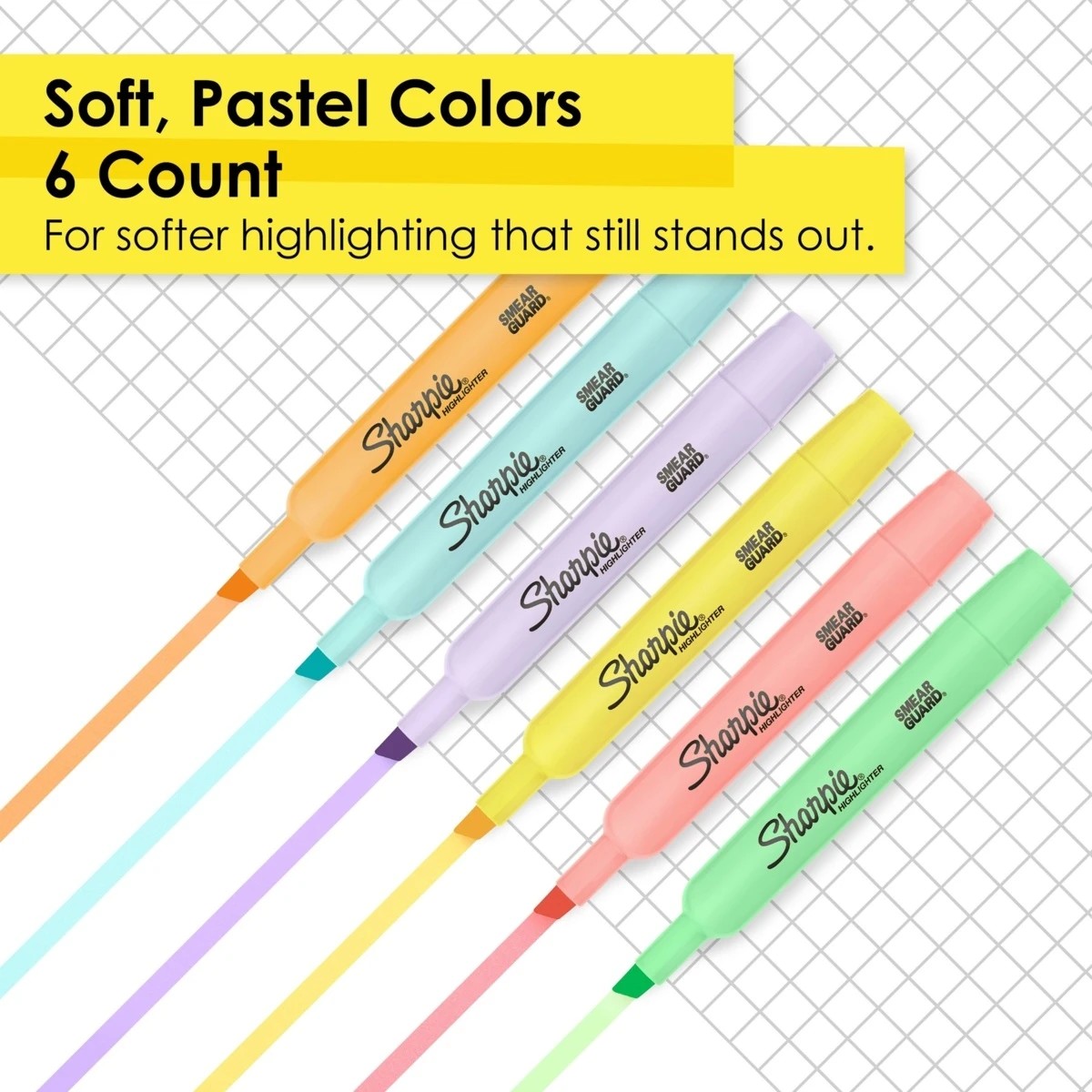 5 Anko 6 Pack Sharpie Highlighters - Pastel - Multi, 5 of 8