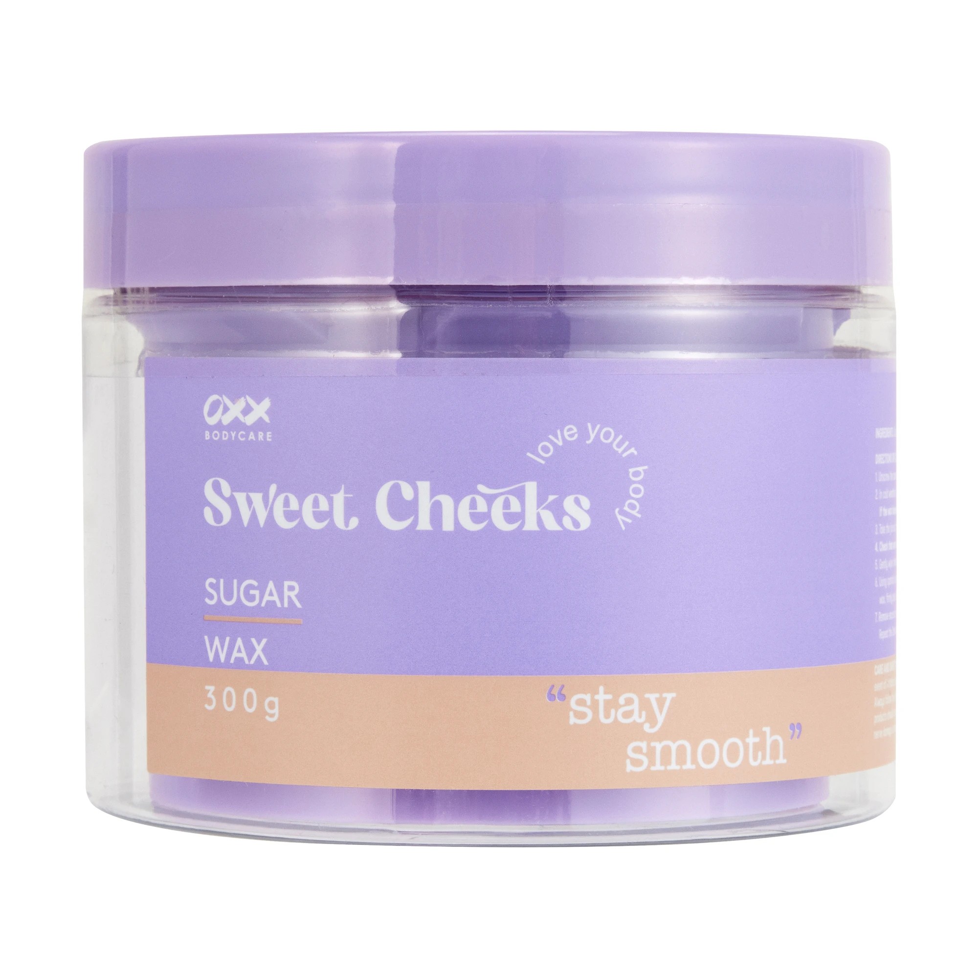 1 OXX Bodycare Stay Smooth Sweet Cheeks Sugar Wax 300g, 1 of 3