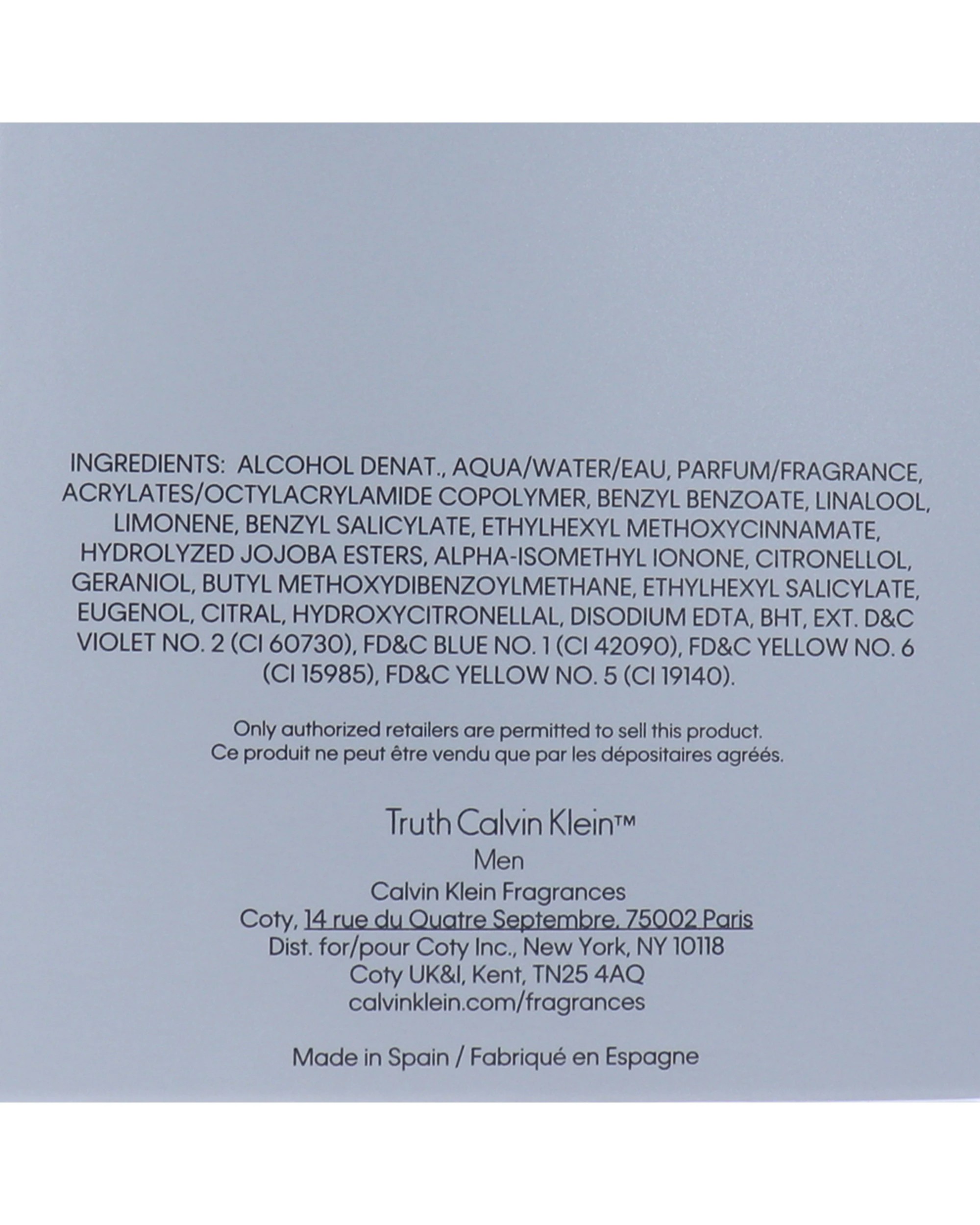 2 Calvin Klein Truth Eau De Toilette Spray Scent For Men 100Ml, 2 of 3