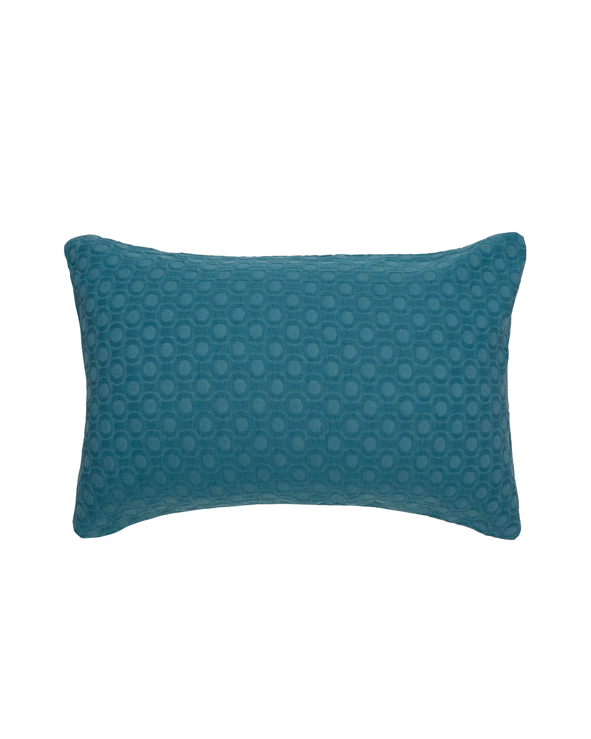 2 Bambury Luna Jacquard Cotton-Polyester Blend  Easy Care Machine Washable  Quilt Cover Set  Teal - Queen Bed - Blue, 2 of 4