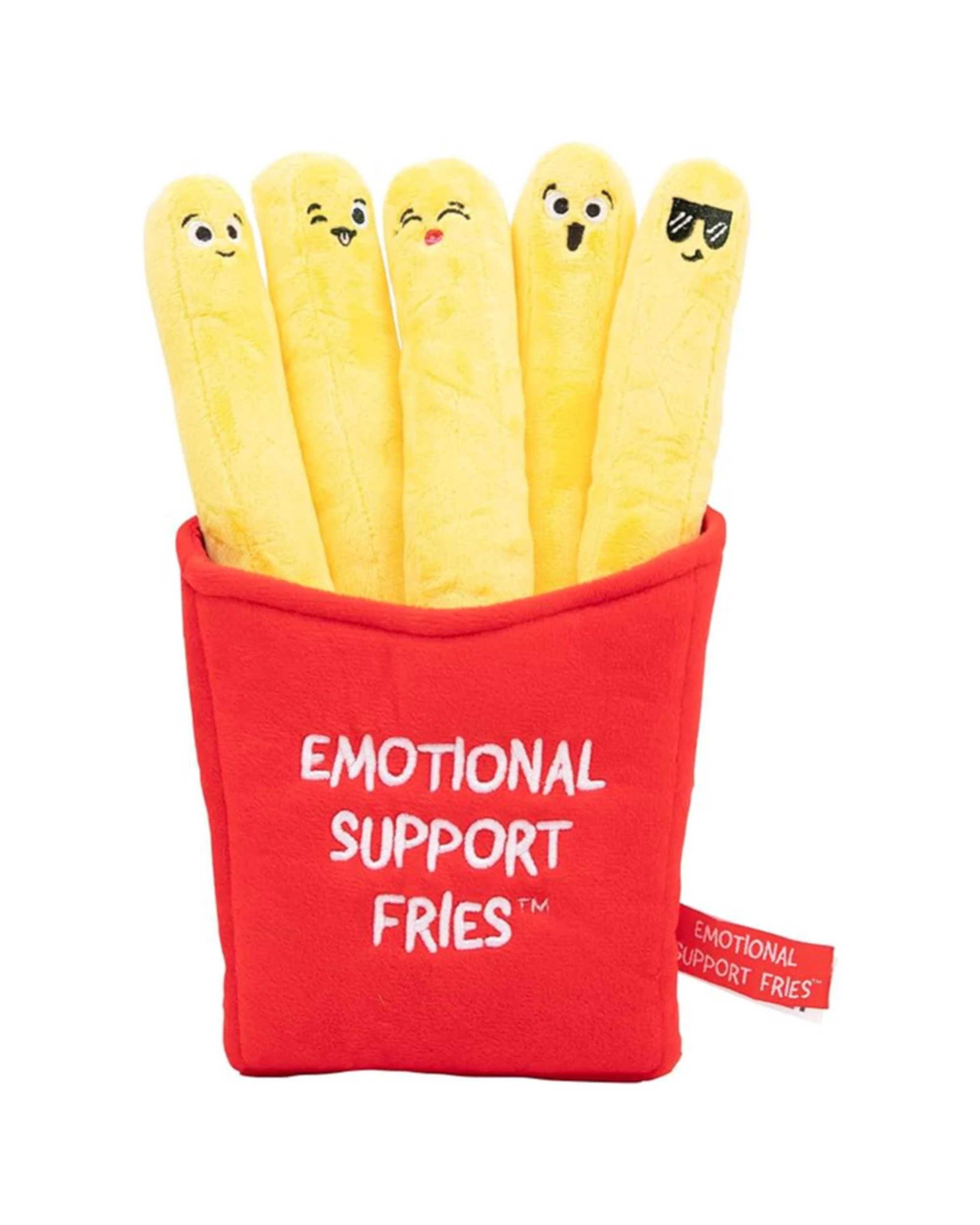 1 What Do You Meme LLC Emotional Support Fries Plush Set, 1 of 5