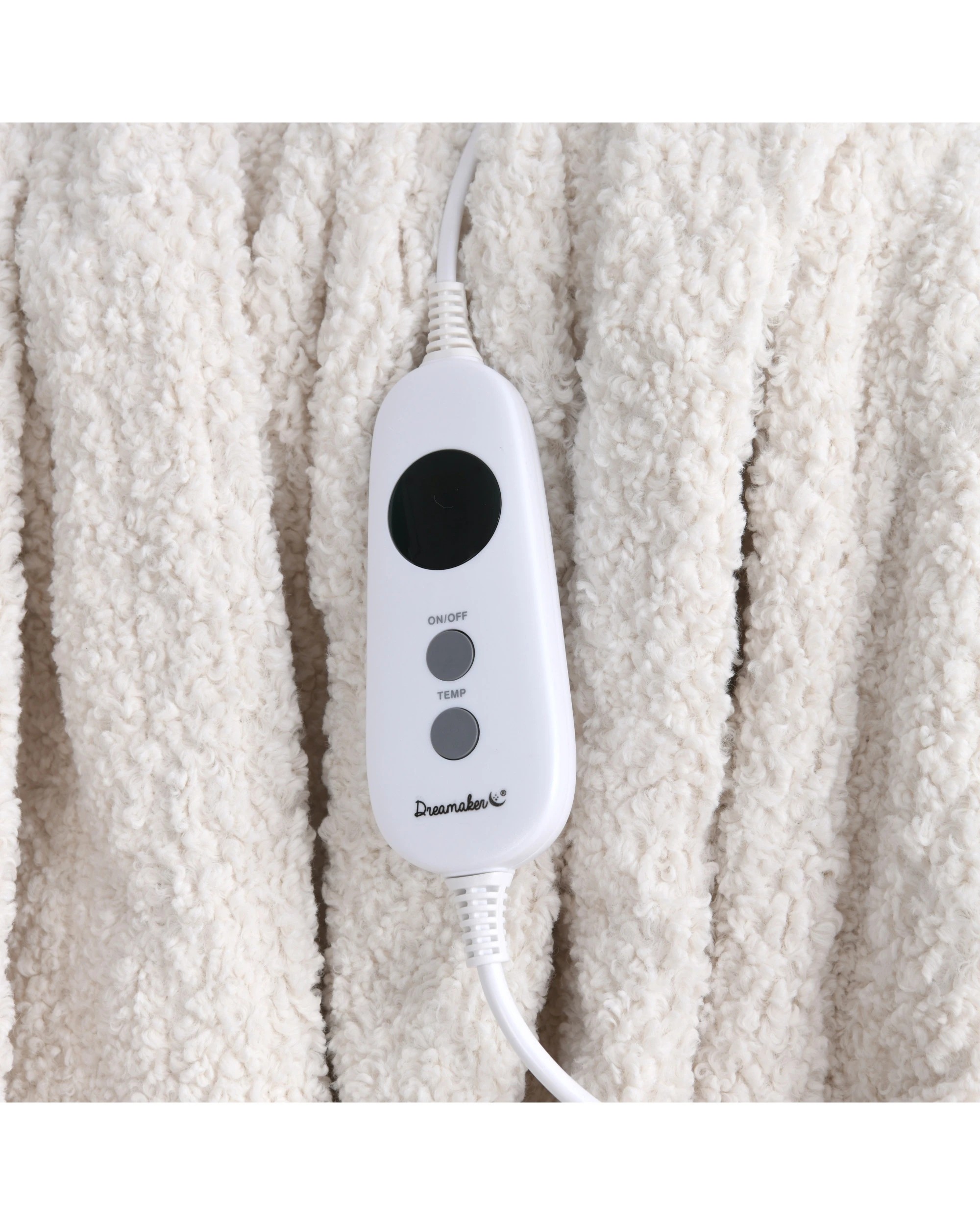 5 Dreamaker Teddy Fleece Heated Throw 130x160cm - Cream, 5 of 6
