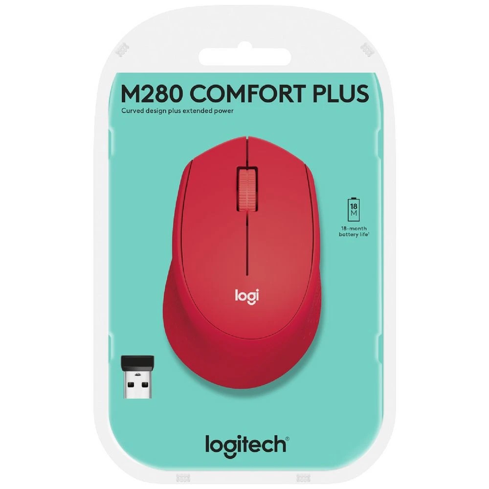 7 Logitech M280 Wireless Mouse Red, 7 of 7