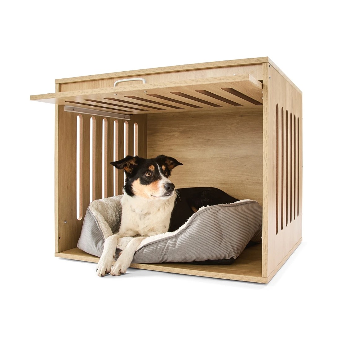 1 Pet Crate Wooden Oak - Medium, 1 of 9