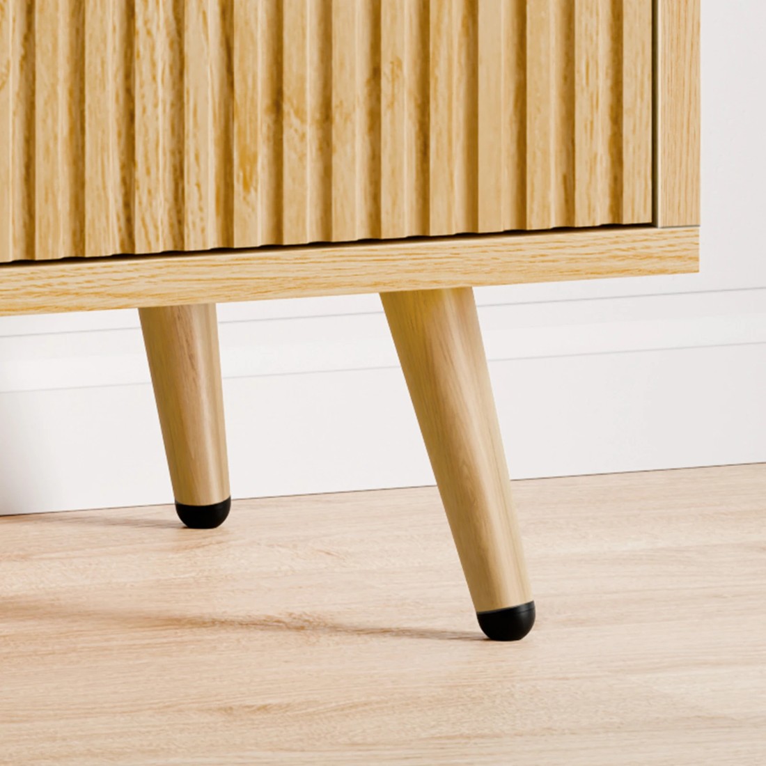 6 Alfordson 4 Chest of Drawers Modern Storage Cabinet Dresser Tallboy - Oak, 6 of 10