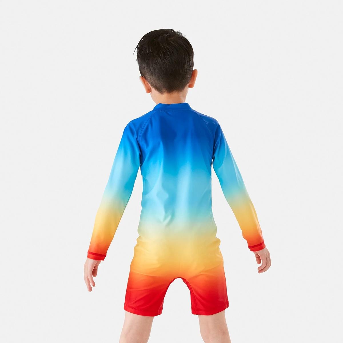 2 Long Sleeve Ombre Swimsuit Multi Ombr, 2 of 9