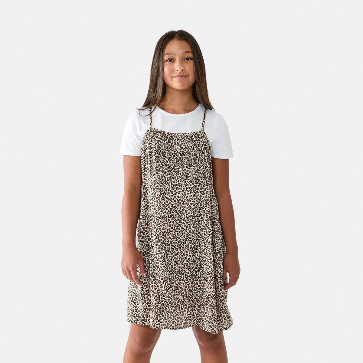 1 2 Piece Dress Set Leopard, 1 of 9