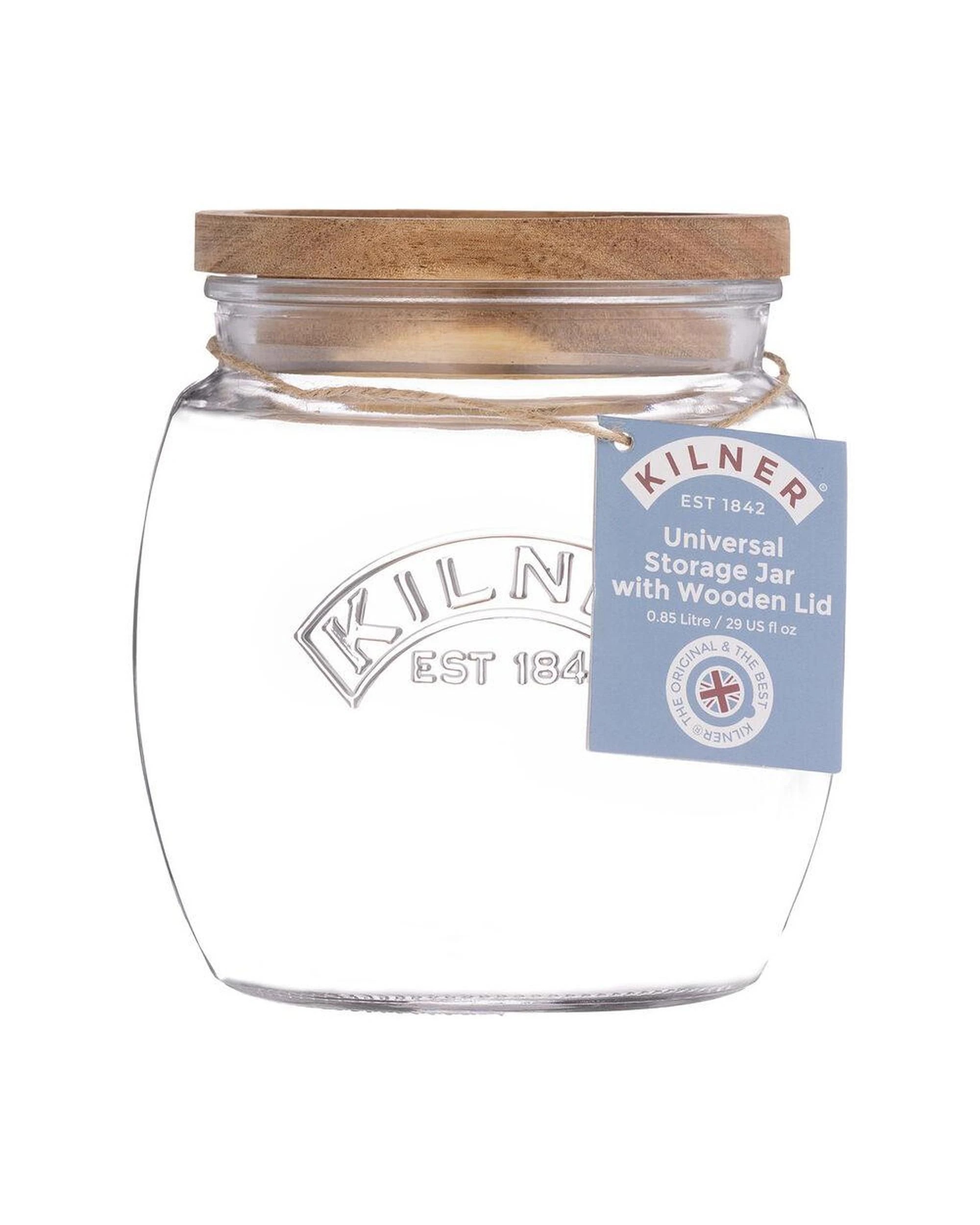 5 Kilner Universal Storage Jar with Acacia Lid 850ml, 5 of 5