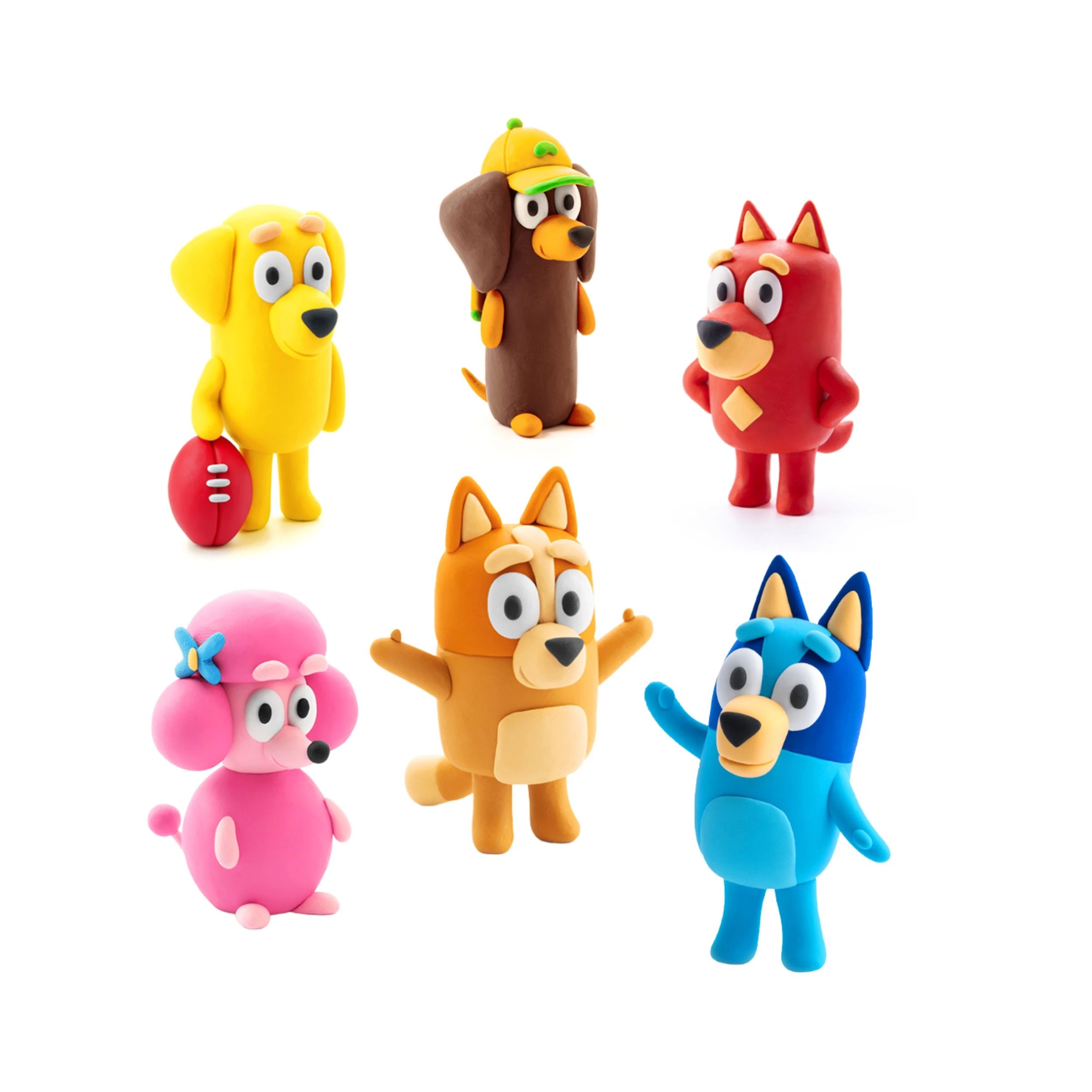 3 Hey Clay Bluey & Friends Set - Multi, 3 of 5