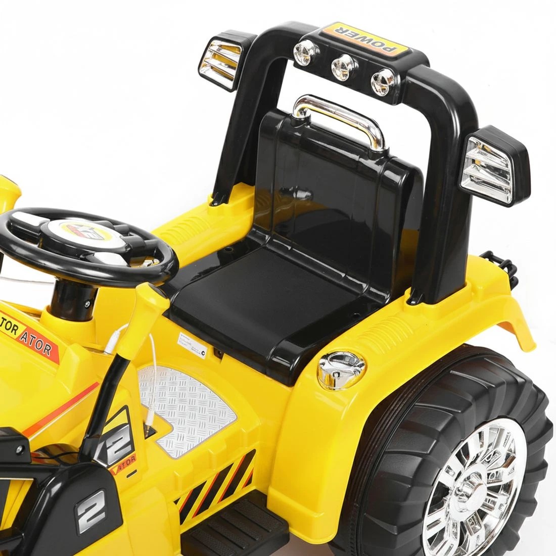 7 Rigo Kids Electric Ride On Car Bulldozer Digger Loader Remote 6V Yellow - Yellow, 7 of 7