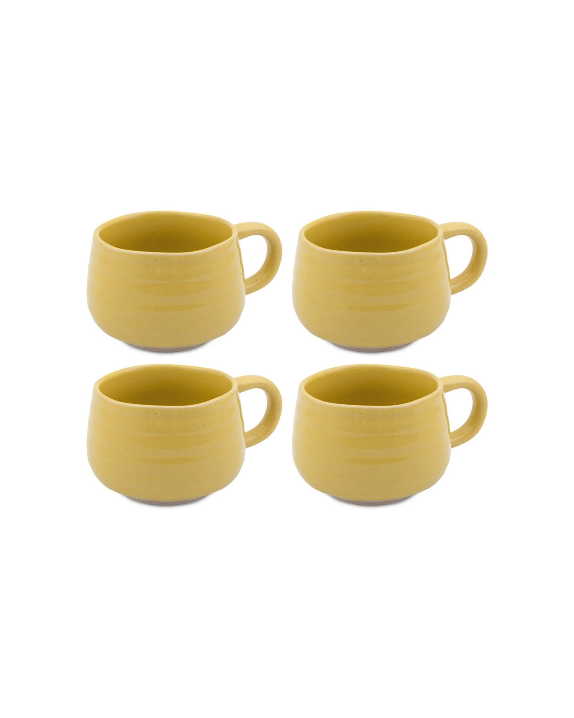 1 Jamie Oliver 4PK Big Love Cosy Cuppa Mug 375ml Stoneware Durable Everyday Use - Yellow, 1 of 6