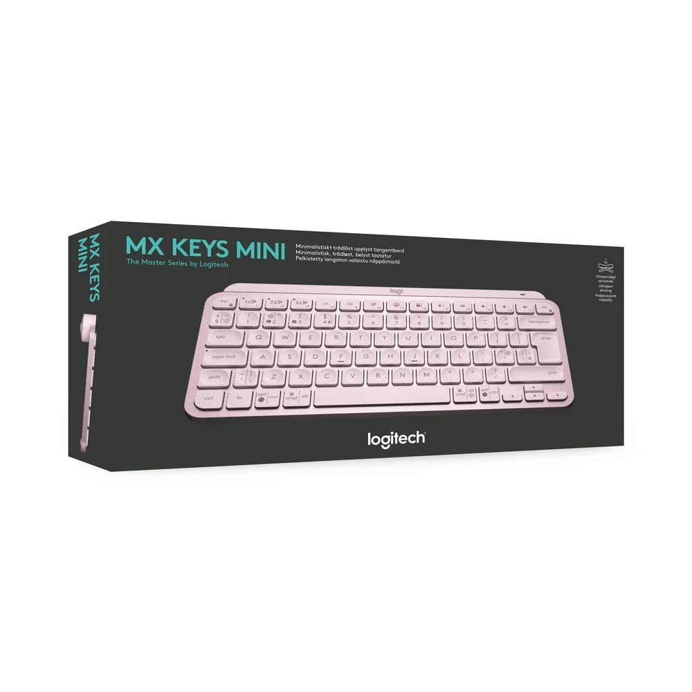 8 Logitech MX Keys Mini Wireless Keyboard Rose, 8 of 9