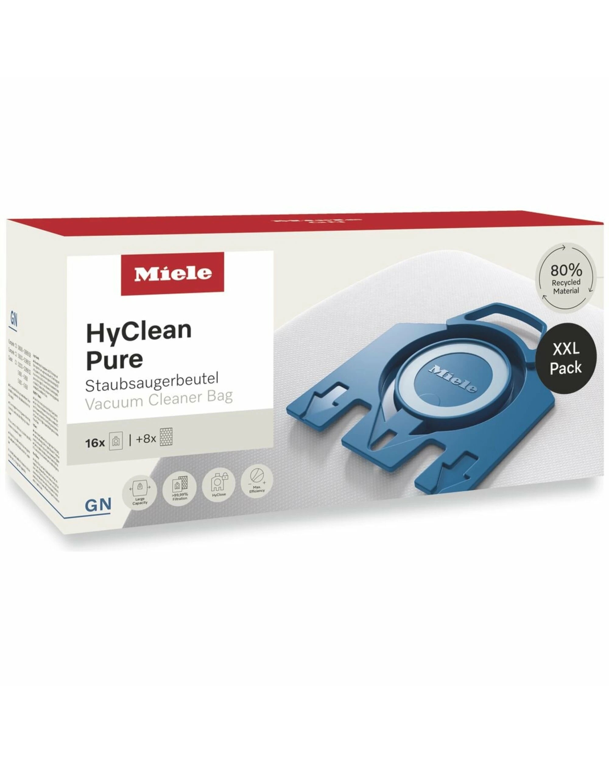 1 Miele GN HyClean Pure Dustbags XXL (16 Pack), 1 of 5