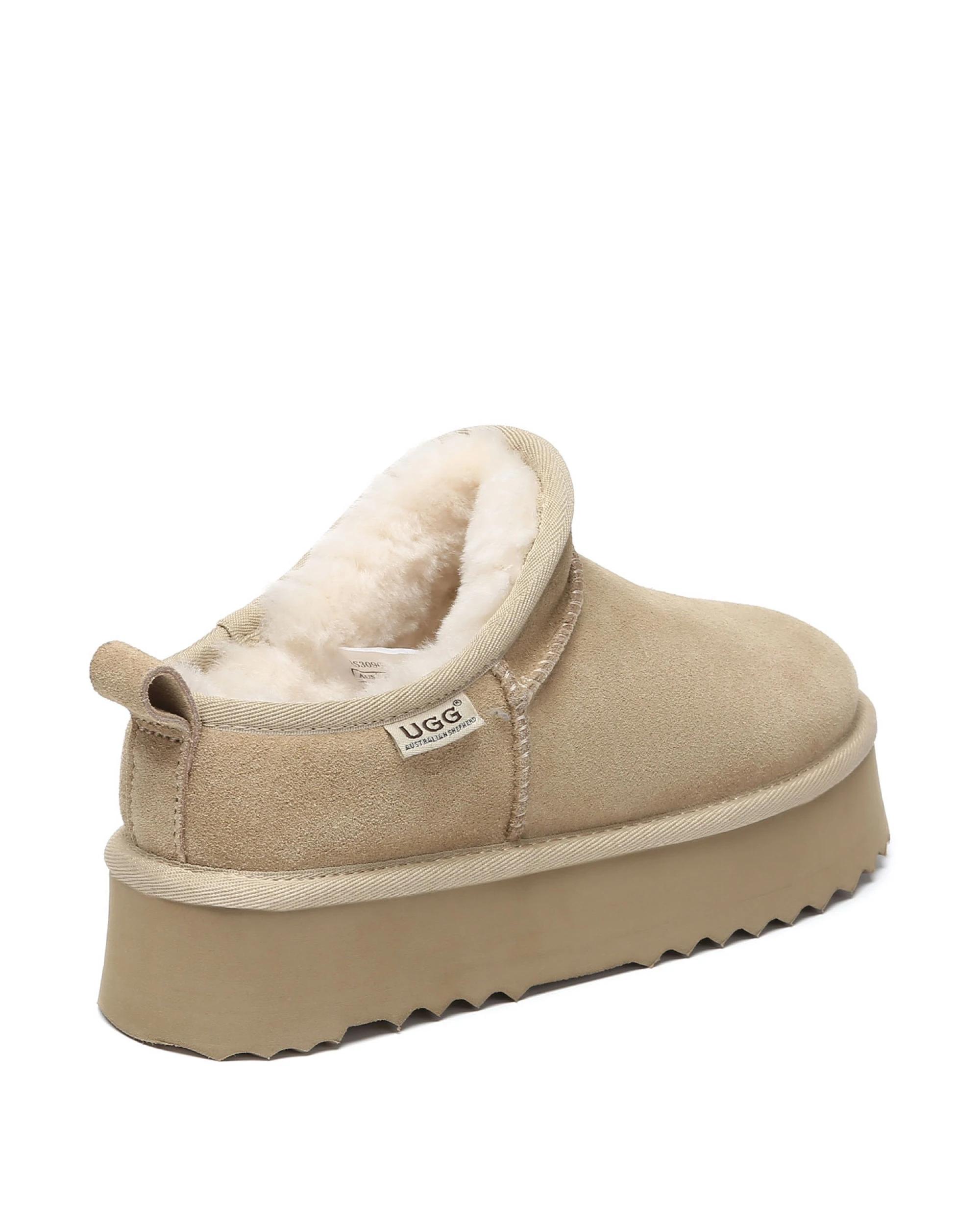3 Australian Shepherd UGG Womens Nano Classic Platform Boots SAND, 3 of 5
