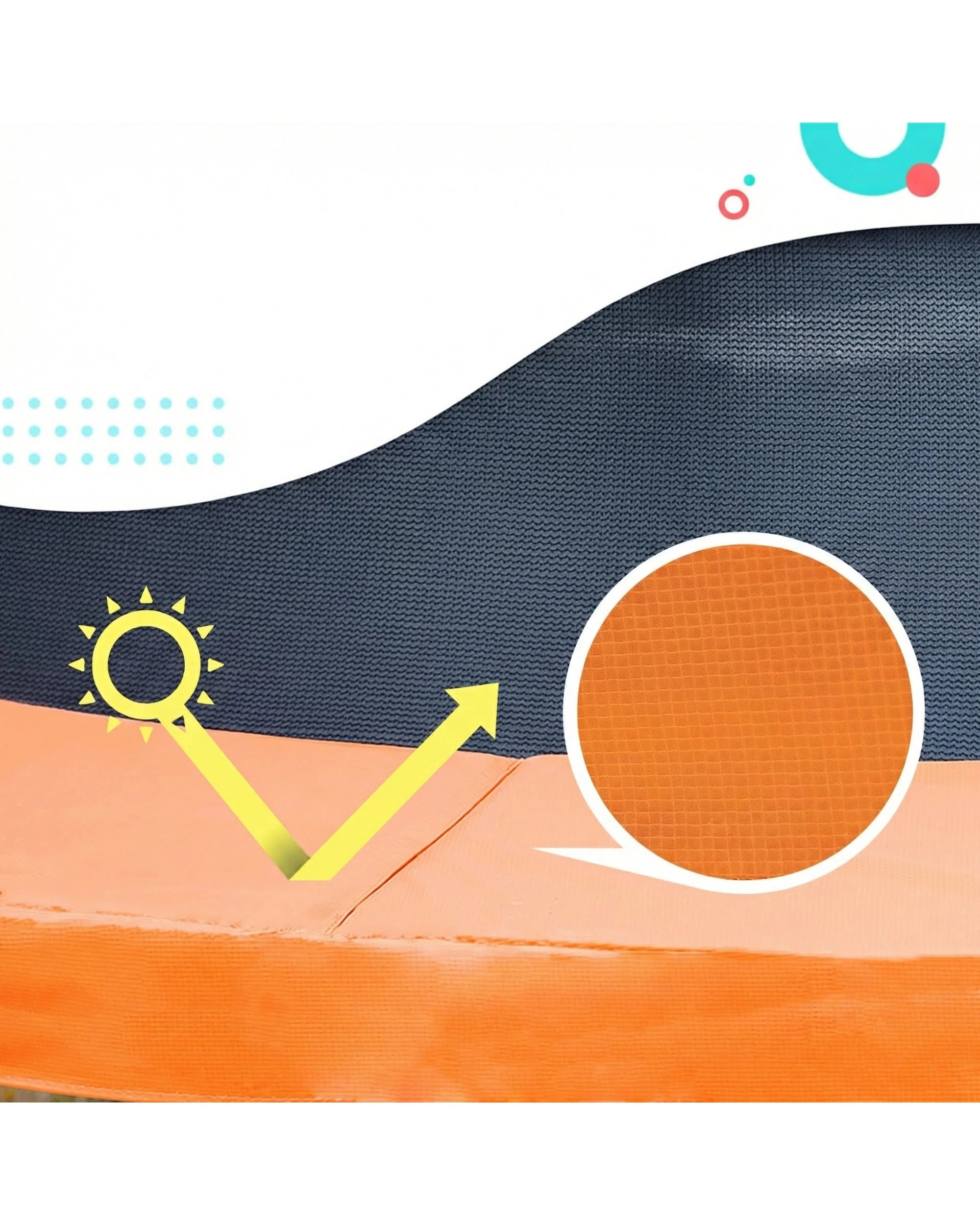 8 Kahuna Classic 10 ft Trampoline - Orange, 8 of 10