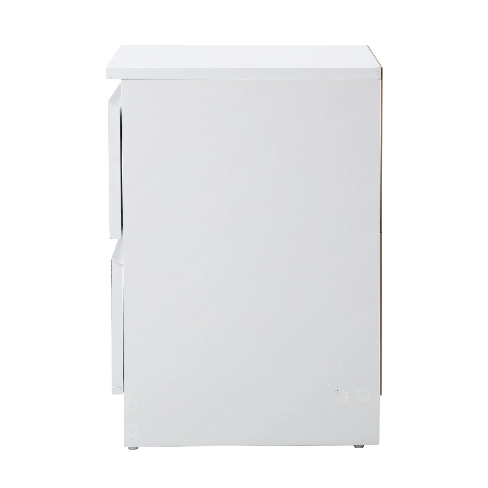 8 Oikiture Bedside Tables Set of 2 Nightstand Side Table Storage Cabinet - White, 8 of 9