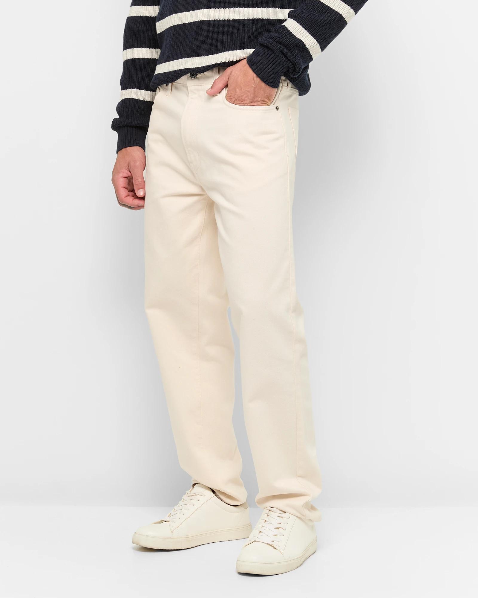 3 Target Relaxed Fit Denim Jeans ECRU, 3 of 5