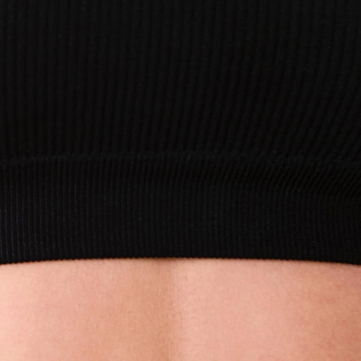 8 Seamfree Rib Crop Bra BLACK, 8 of 9