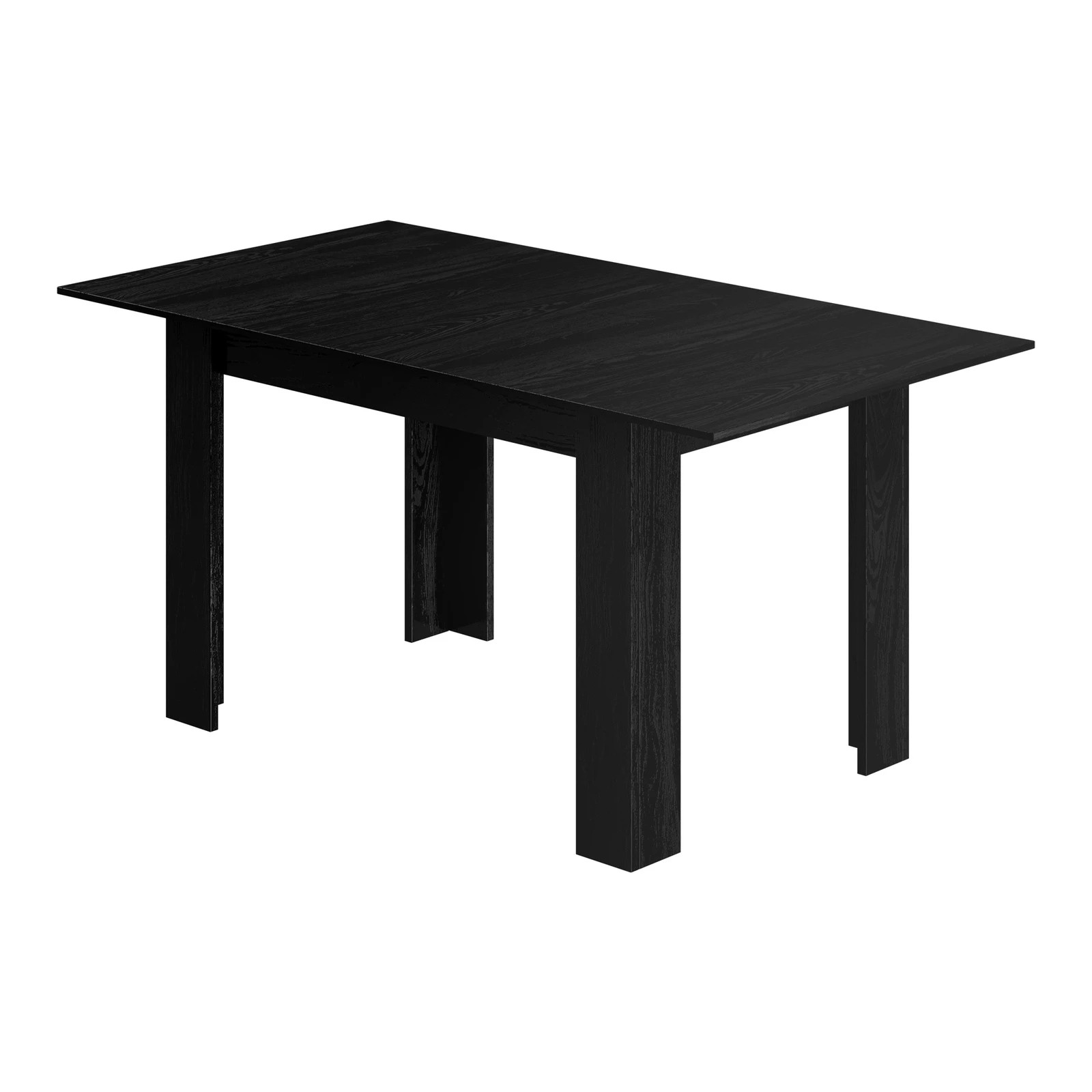 6 Oikiture 160cm Extendable Dining Table Kitchen Restaurant Cafe Table
 - Black, 6 of 8