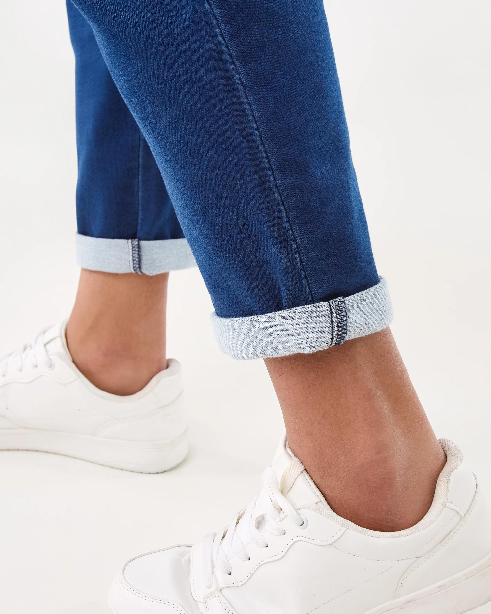 6 Curve Denim Joggers Blu M Wsh, 6 of 6