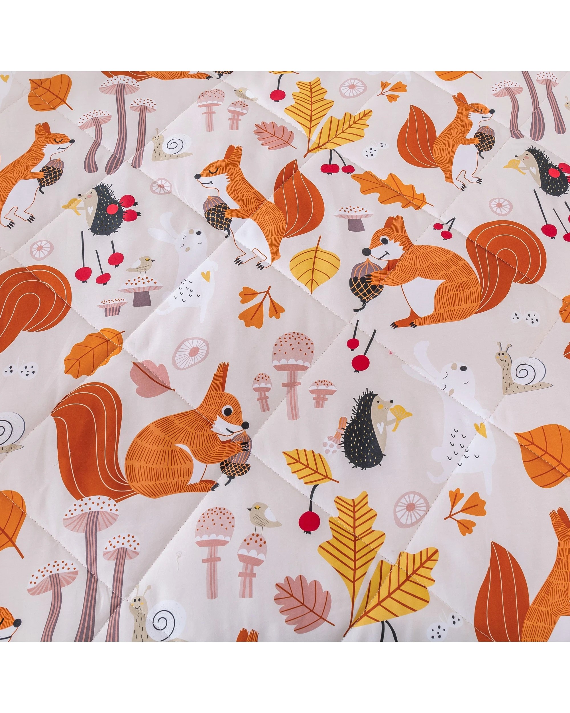 3 Jack & Ava Comforter Set Find a Squirrel - Single Bed - Animal Print, 3 of 7