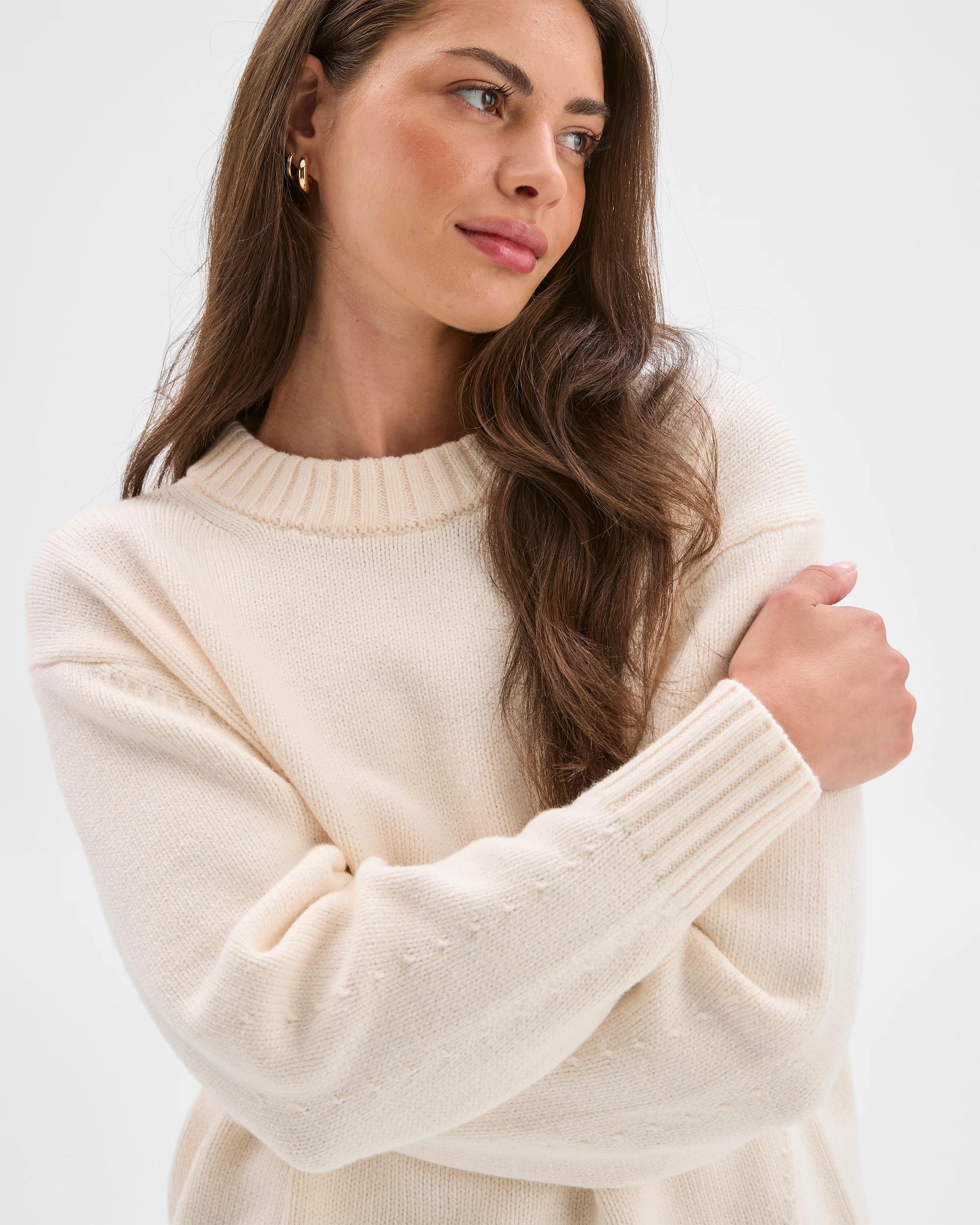 5 Target Petites Petites Stitch Detail Pearl Jumper CREAM, 5 of 8