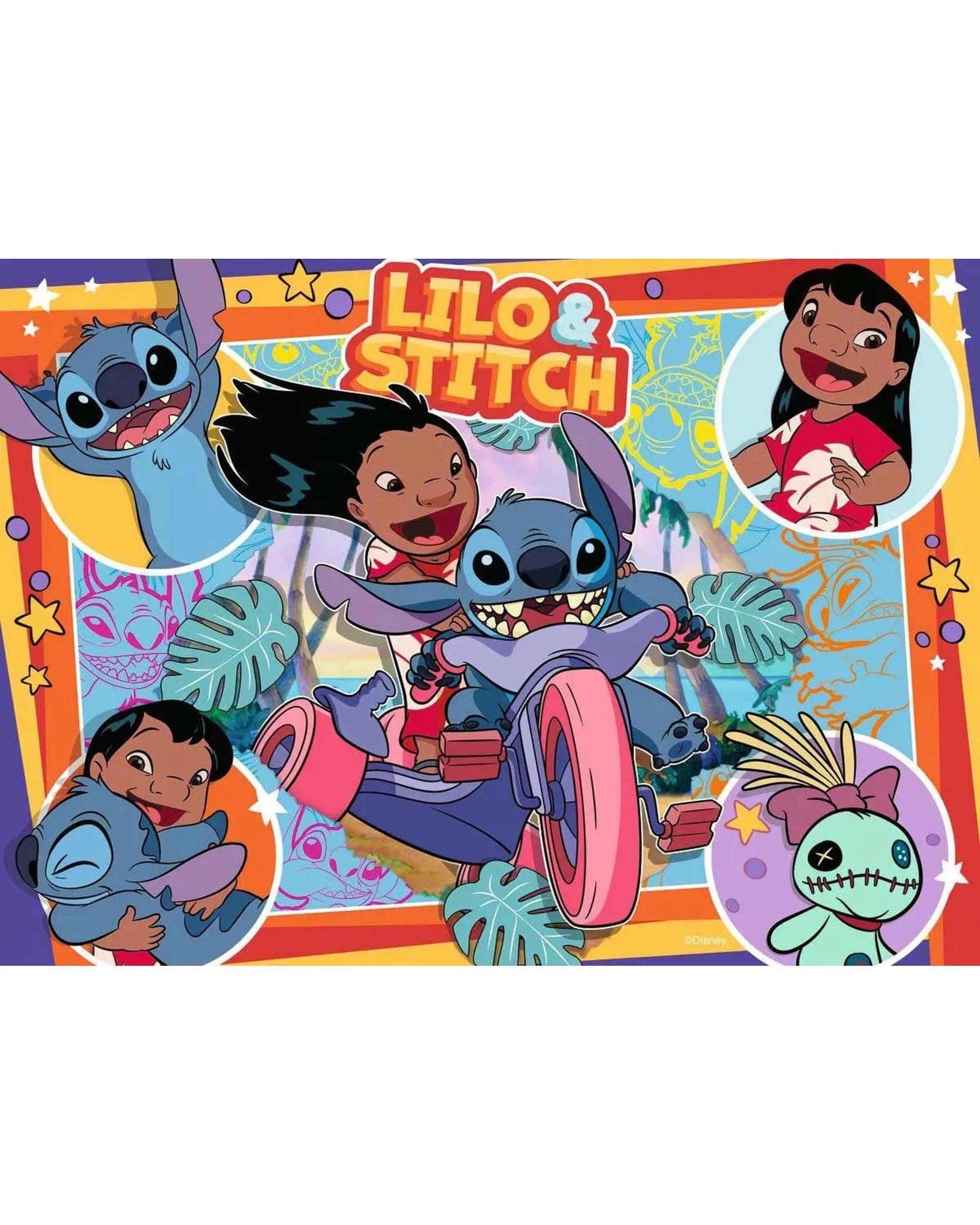 3 Ravensburger Disney Stitch Bumper Puzzle Pack 4 x 100 Piece Jigsaw Puzzle, 3 of 5