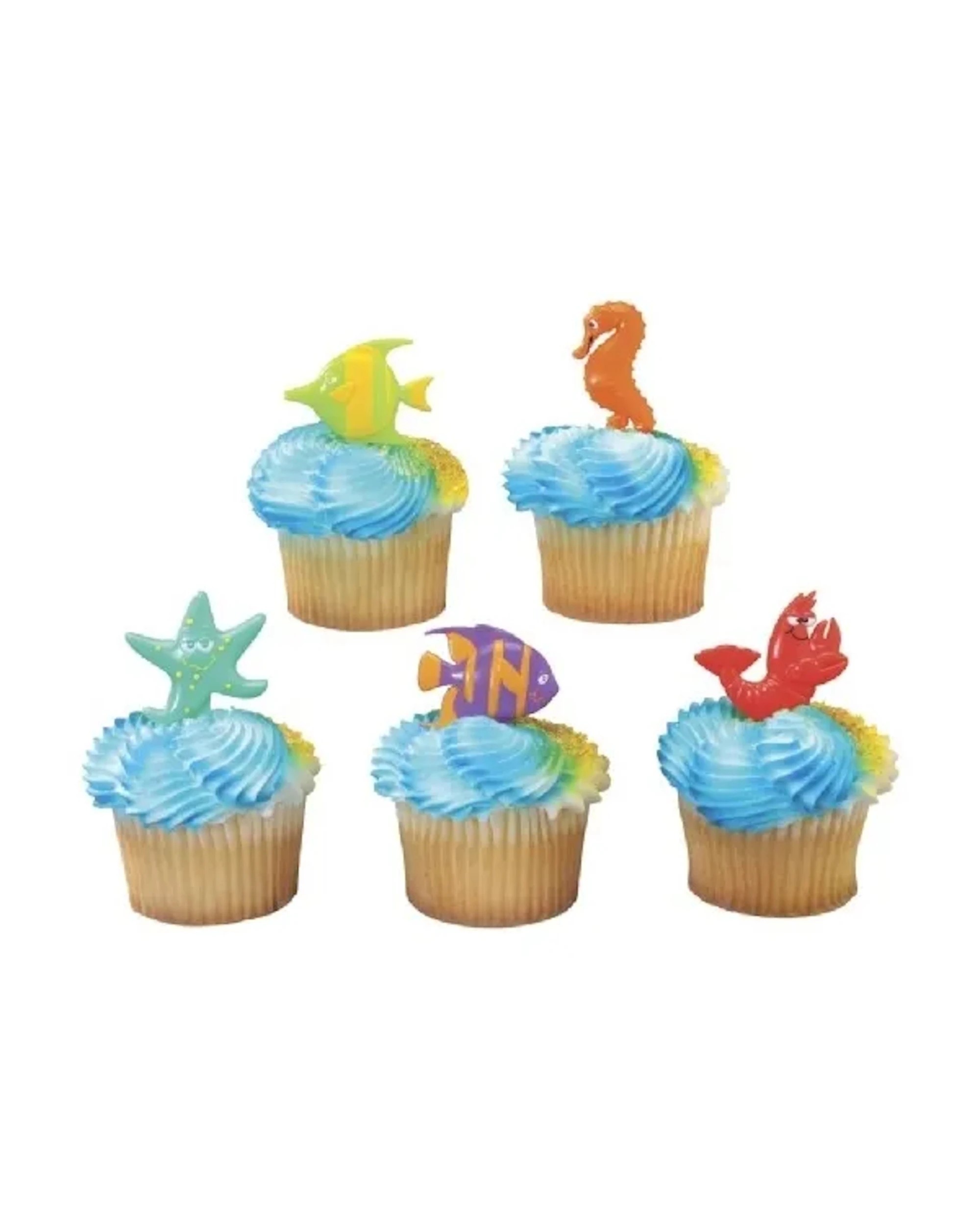 1 Decopac Sea Life Friends Cupcake Picks Pack of 12 - Multi, 1 of 1