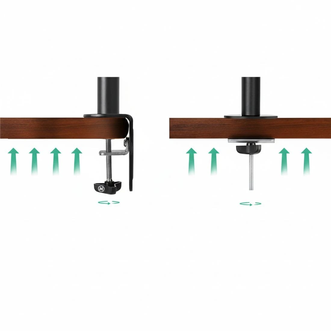 6 Artiss Monitor Arm Dual Desk Mount Screen Bracket Holder - Black, 6 of 8