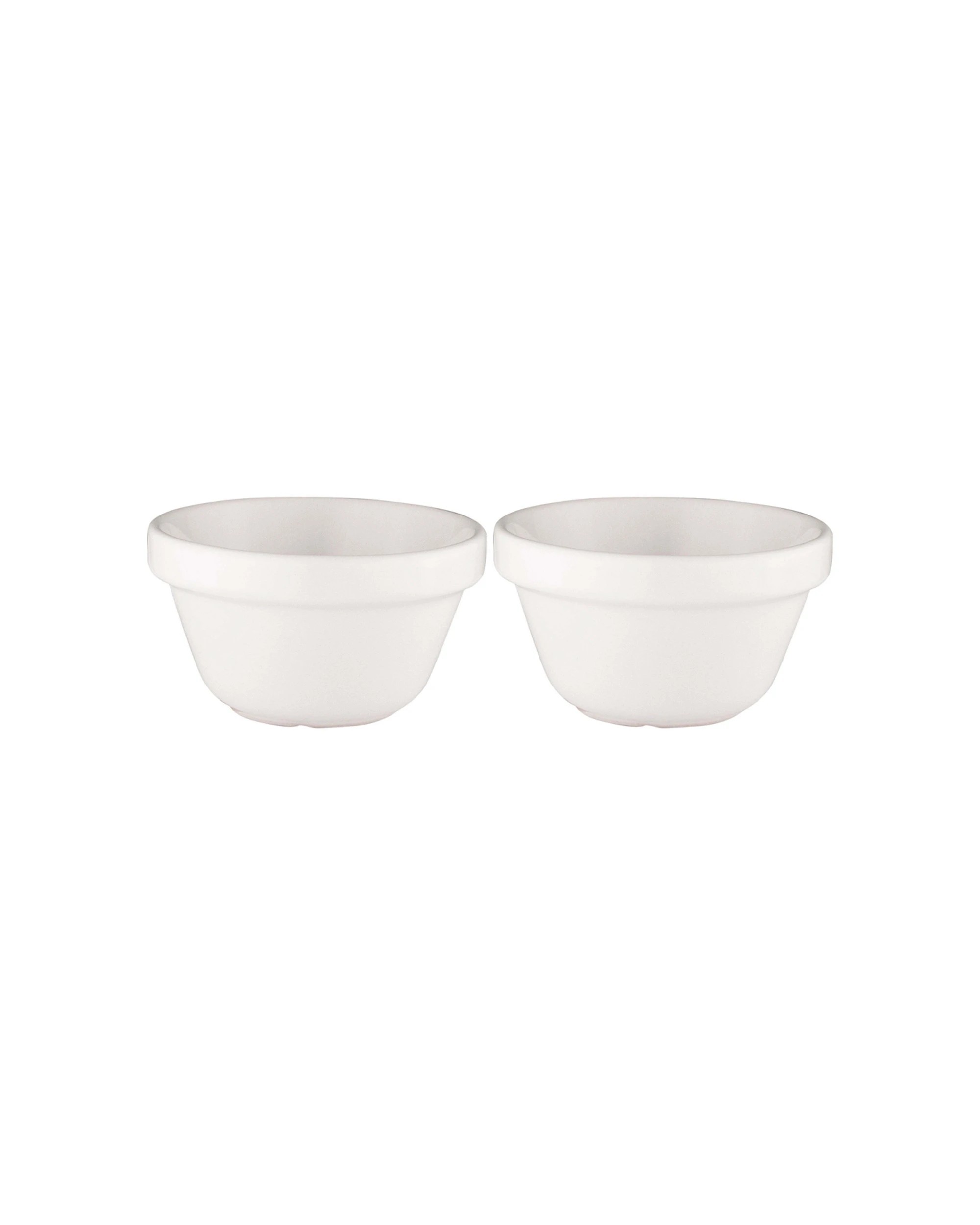 1 Avanti 2PK Multi Purpose Mixing Baking Bowl 13cm 350ml Deep Sides Broad Base - White, 1 of 1