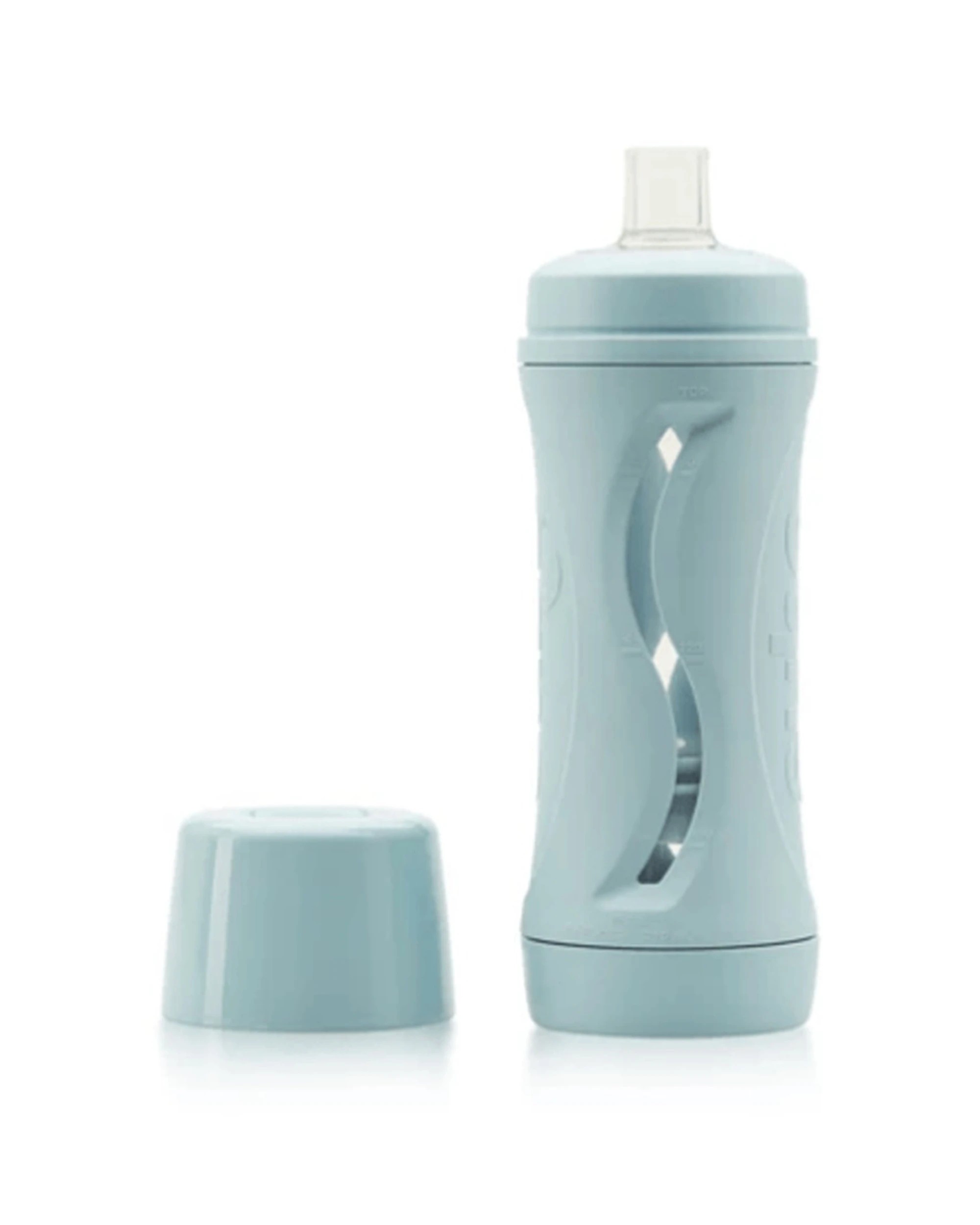 1 Subo The Food Bottle Self Feeding For Babies First Soft Foods Duck Egg - Blue, 1 of 1
