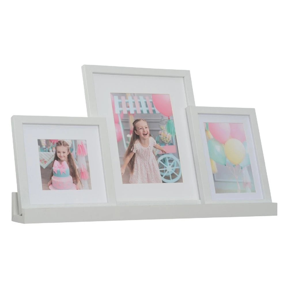 2 Display Frames and Ledge Box Set White, 2 of 5
