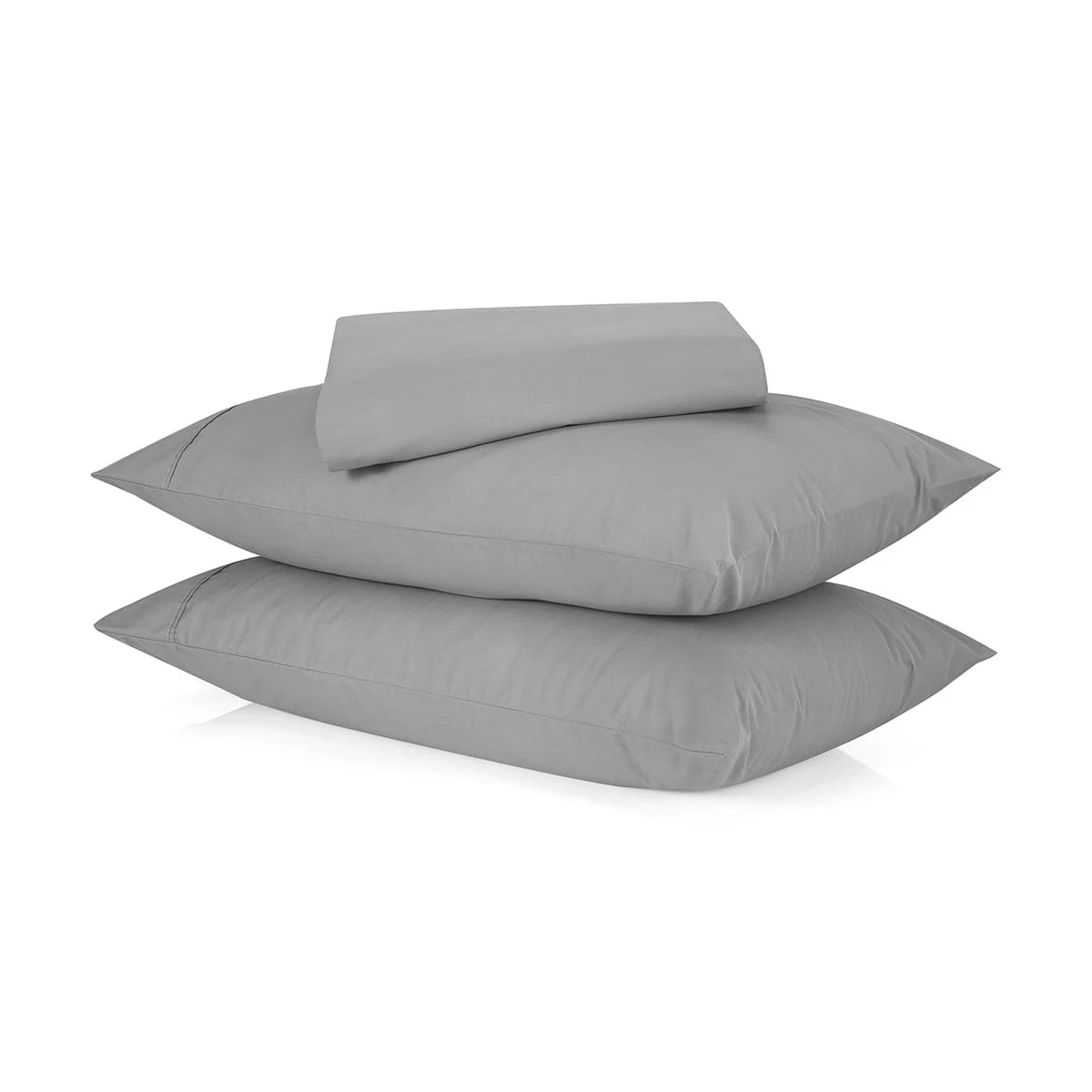 1 250 Thread Count Cotton Rich Sheet Set - King Bed, Grey, 1 of 7